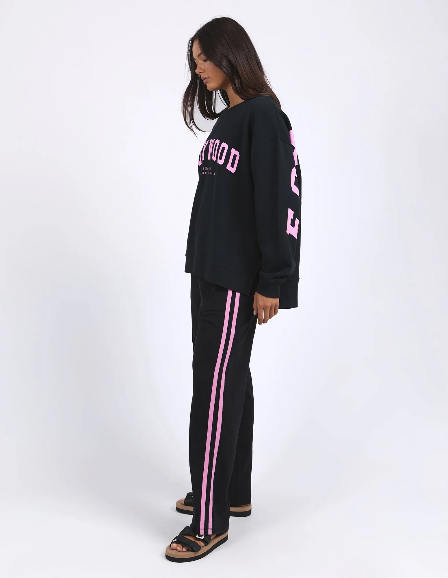 Foxwood Interval Crew Black W/ Neon Pink - Image 6