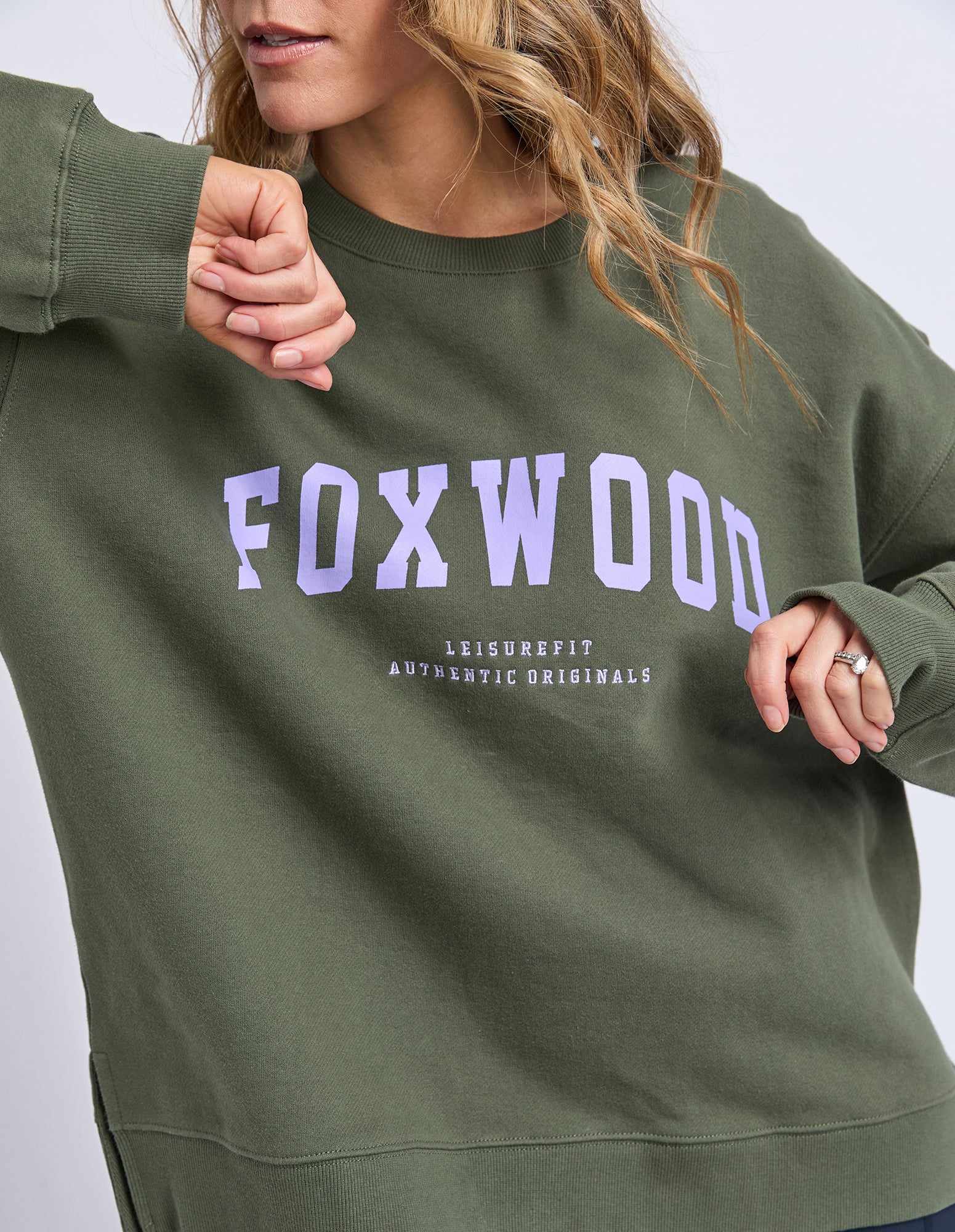 Foxwood Interval Crew Khaki Lilac - Image 3