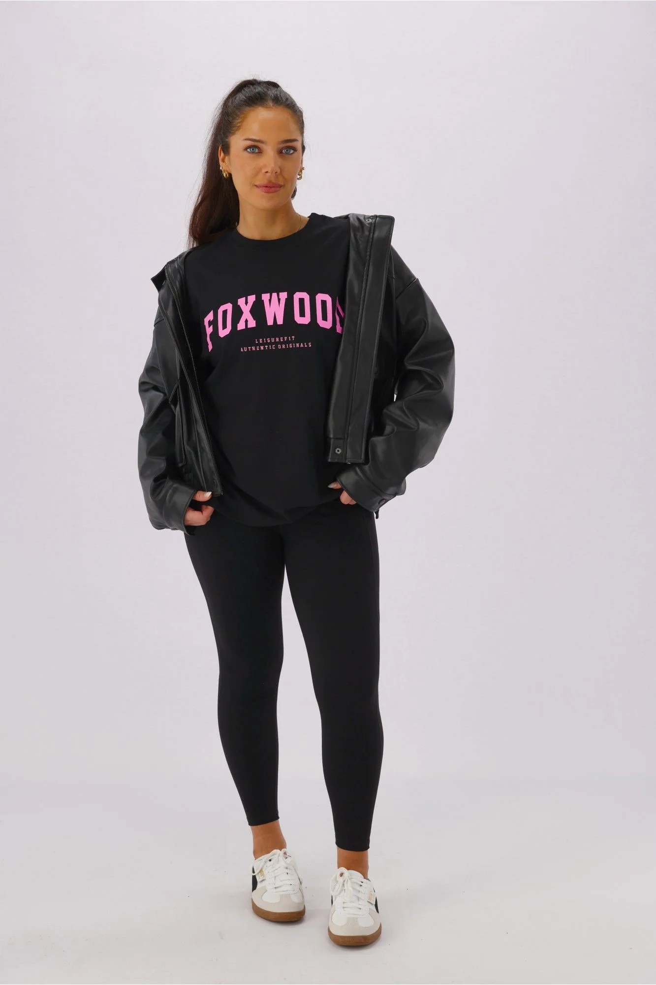 Foxwood Interval Long Sleeve Black Neon Pink - Image 6