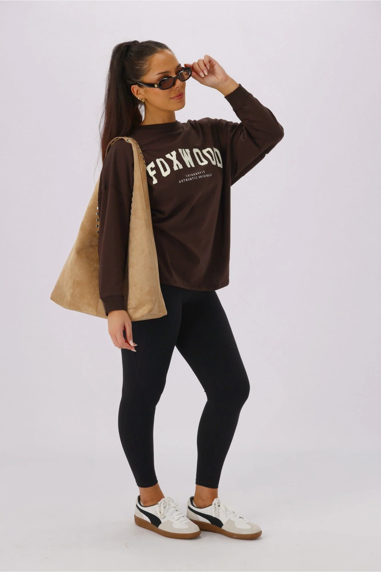 Foxwood Interval Long Sleeve Coffee Bean With Vintage White - Image 12