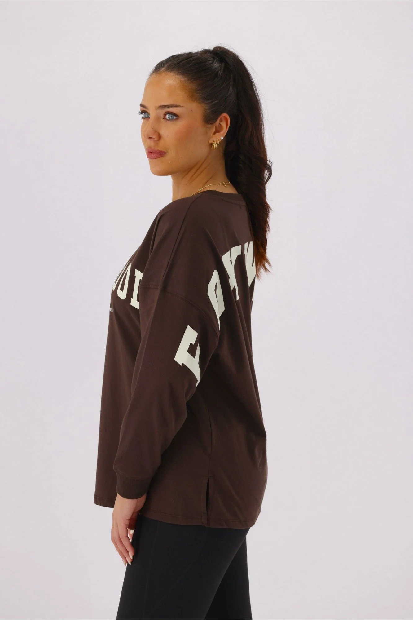 Foxwood Interval Long Sleeve Coffee Bean With Vintage White - Image 3