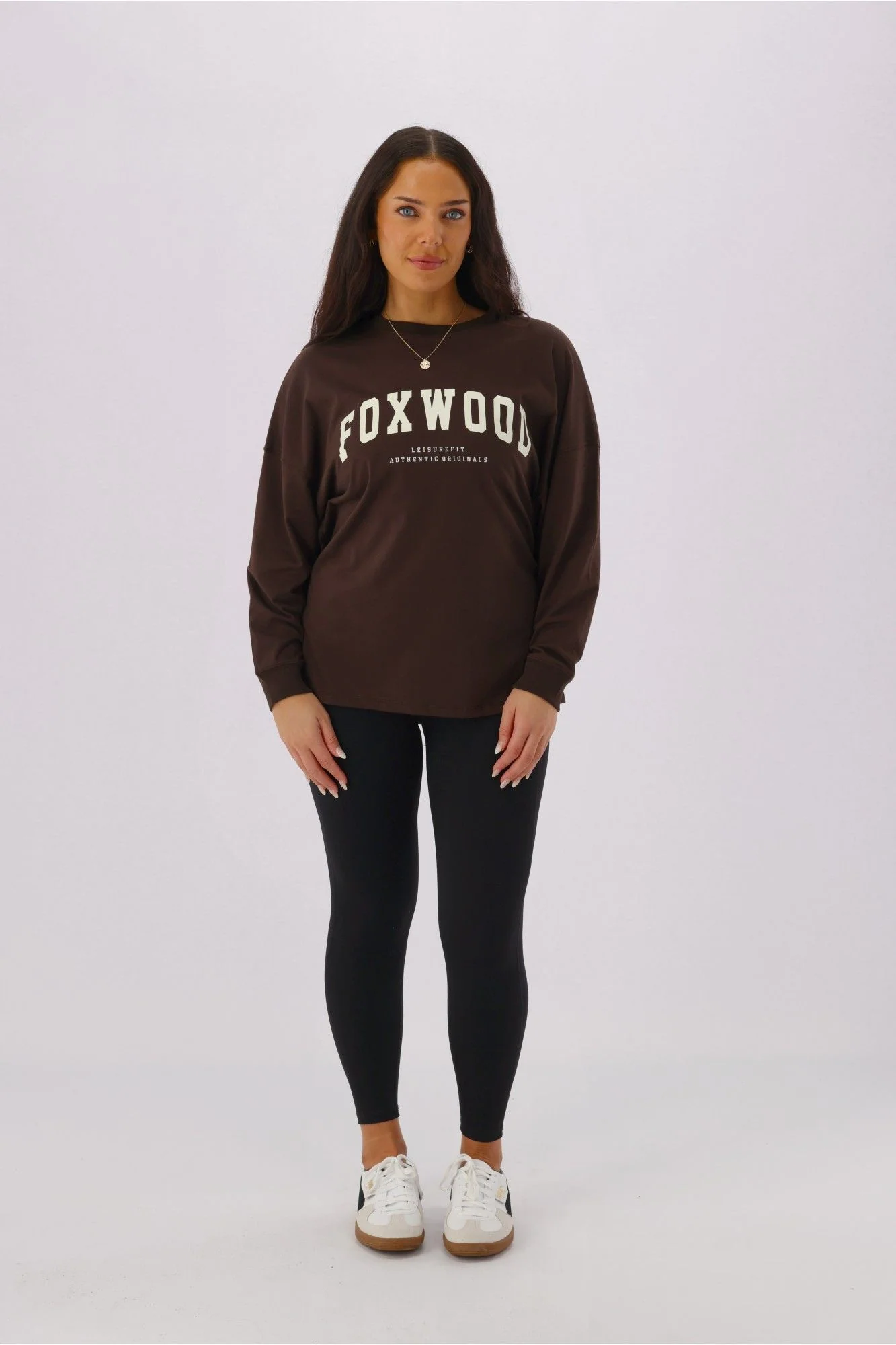 Foxwood Interval Long Sleeve Coffee Bean With Vintage White - Image 8