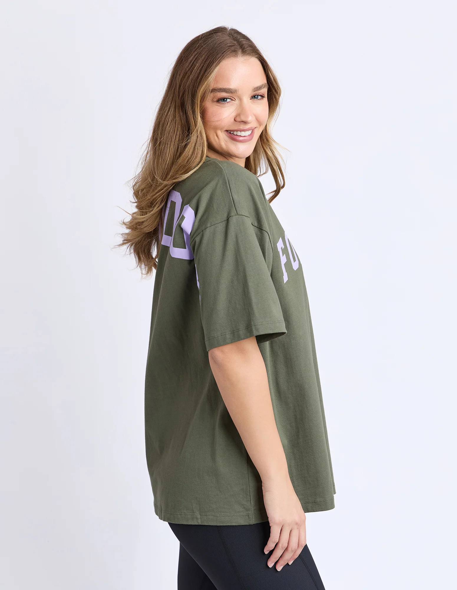 Foxwood Interval Tee Khaki Lilac - Image 5