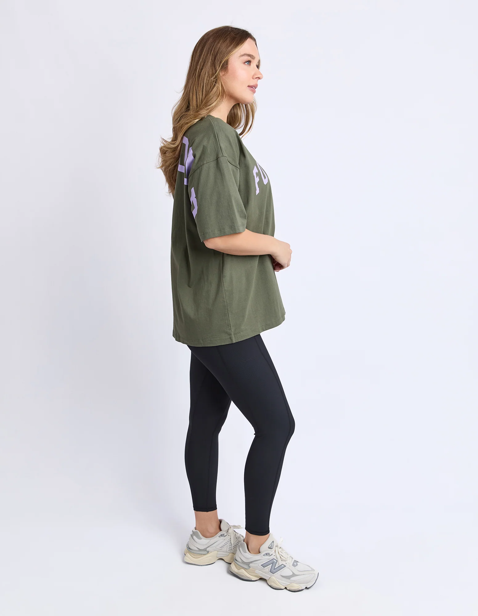 Foxwood Interval Tee Khaki Lilac - Image 6