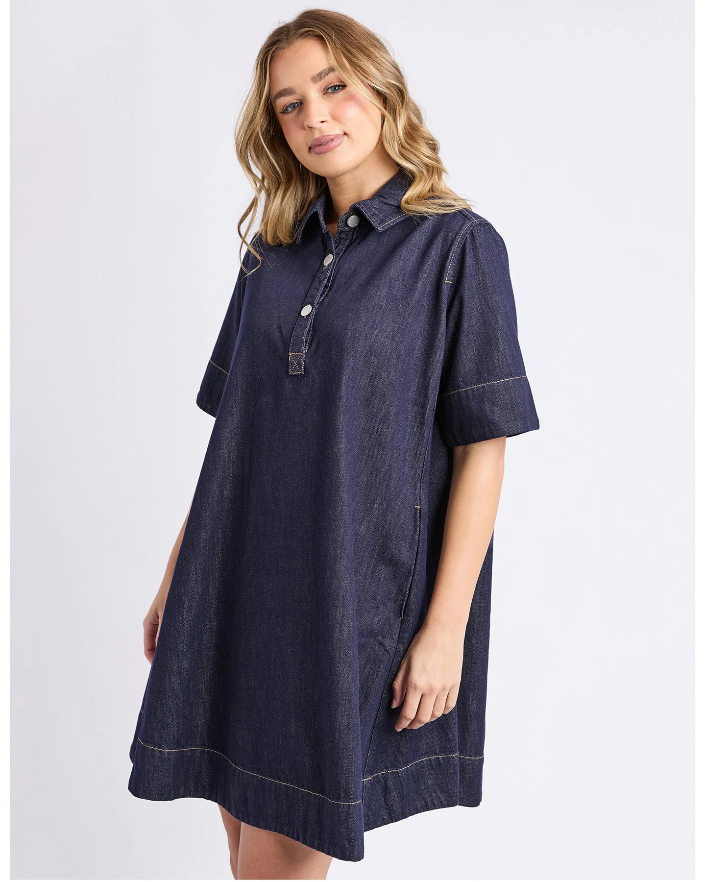 Foxwood Julian Dress Dark Blue - Image 5