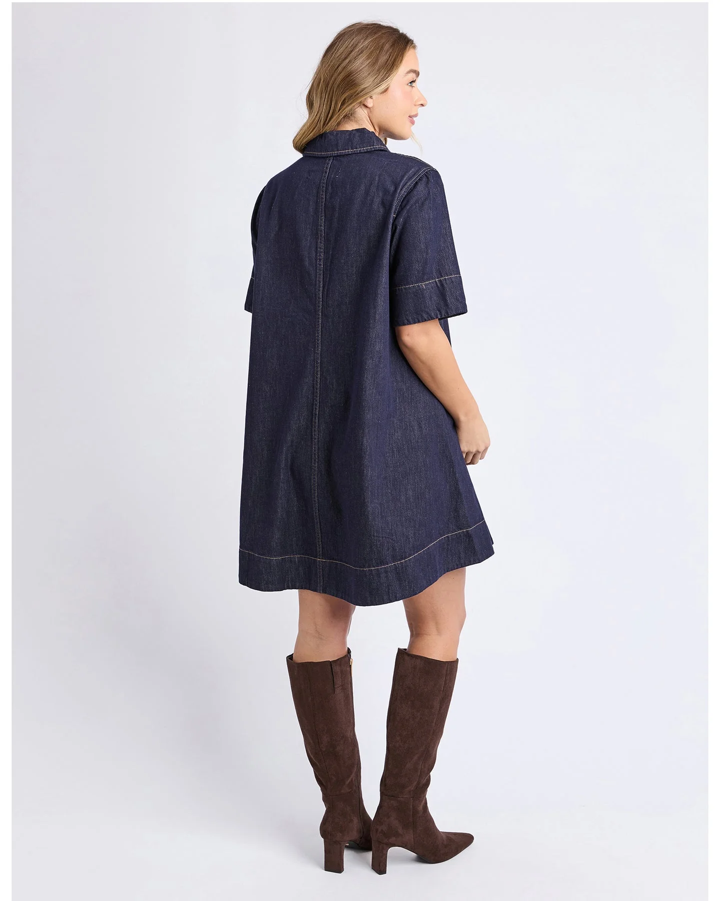 Foxwood Julian Dress Dark Blue - Image 7