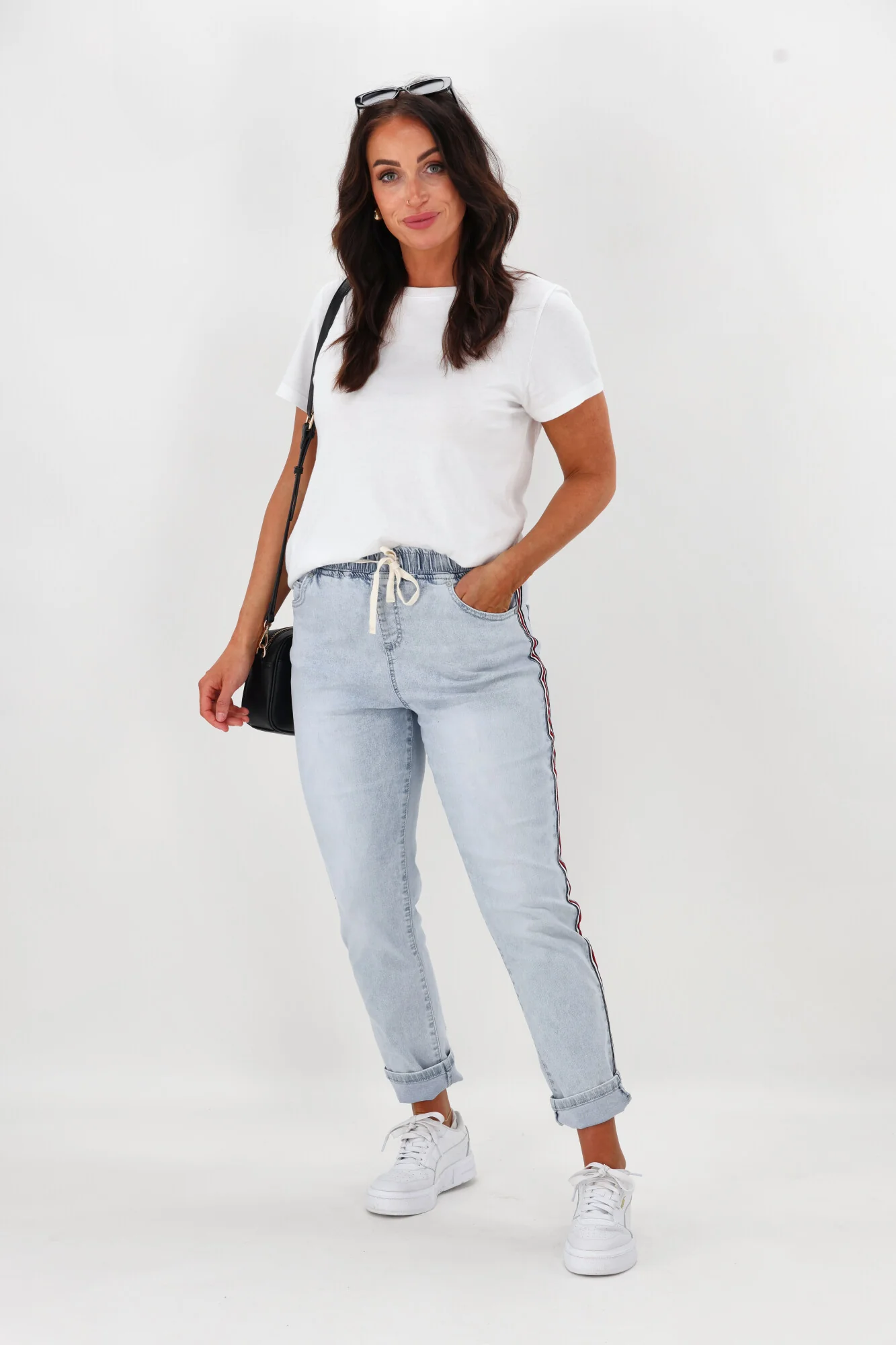 Foxwood Juliette Taped Jogger Vintage Pale Blue
