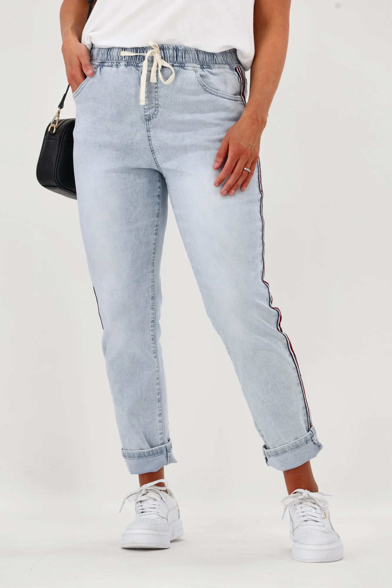 Foxwood Juliette Taped Jogger Vintage Pale Blue - Image 3