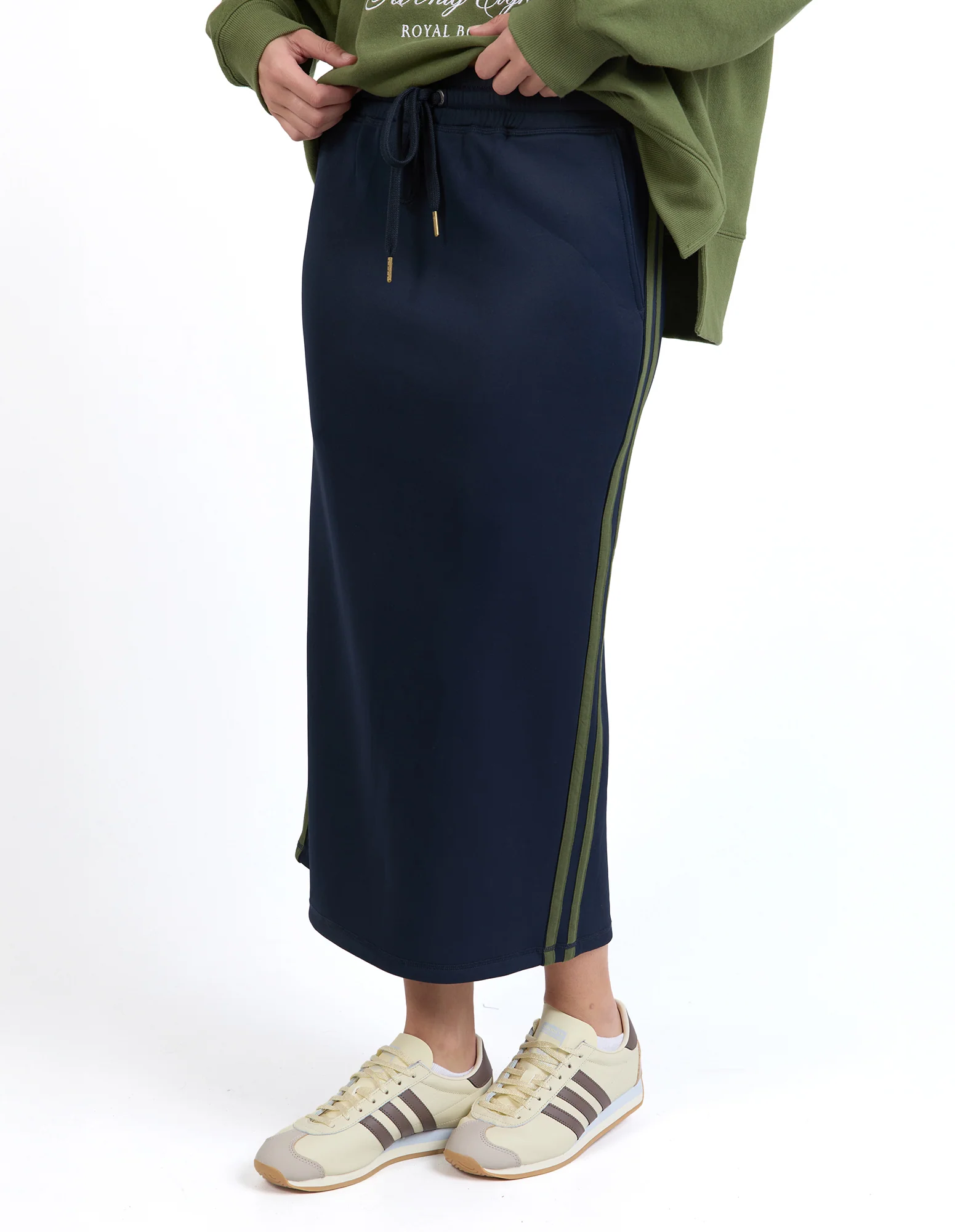 Foxwood Juno Skirt Navy With Green - Image 5