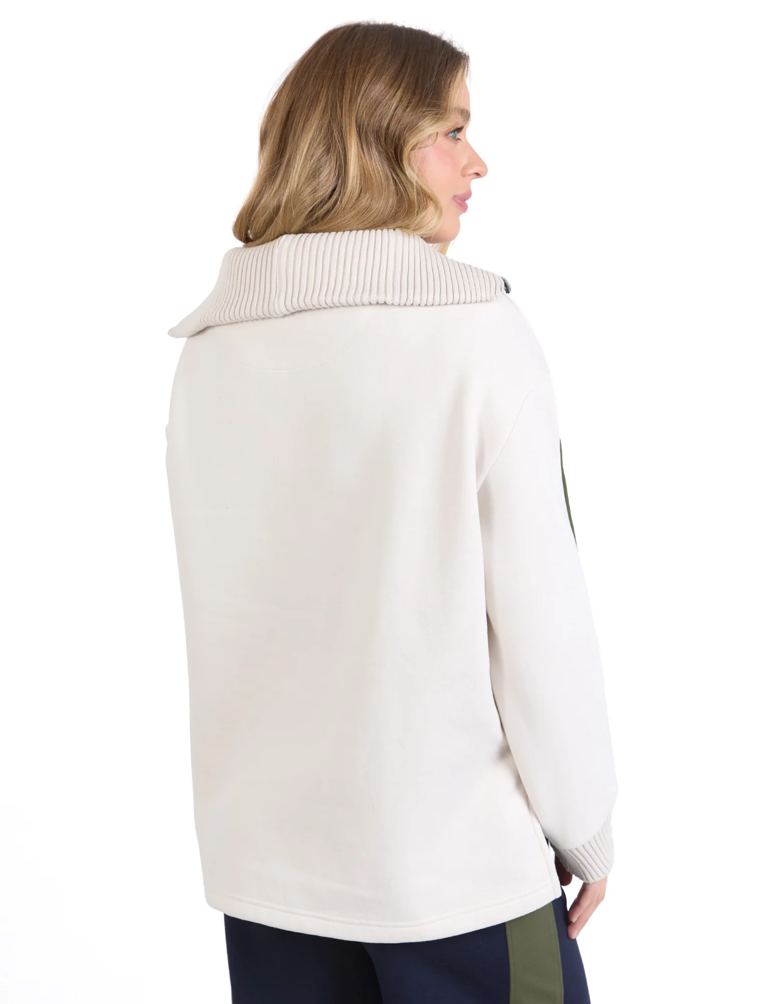 Foxwood Knit Collar Crew Bone - Image 10