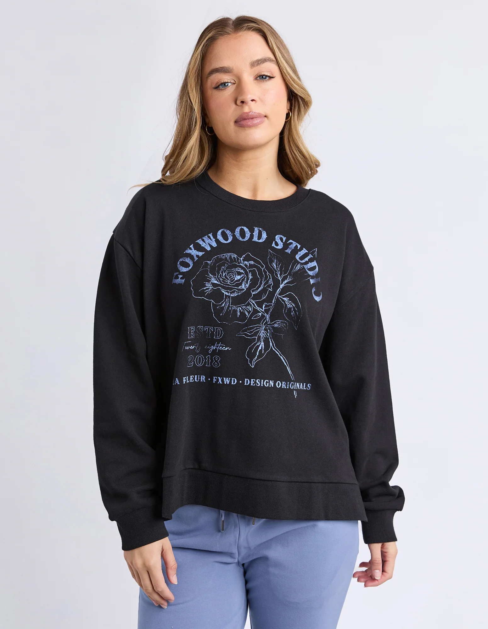 Foxwood La Fleur Crew Black - Image 2