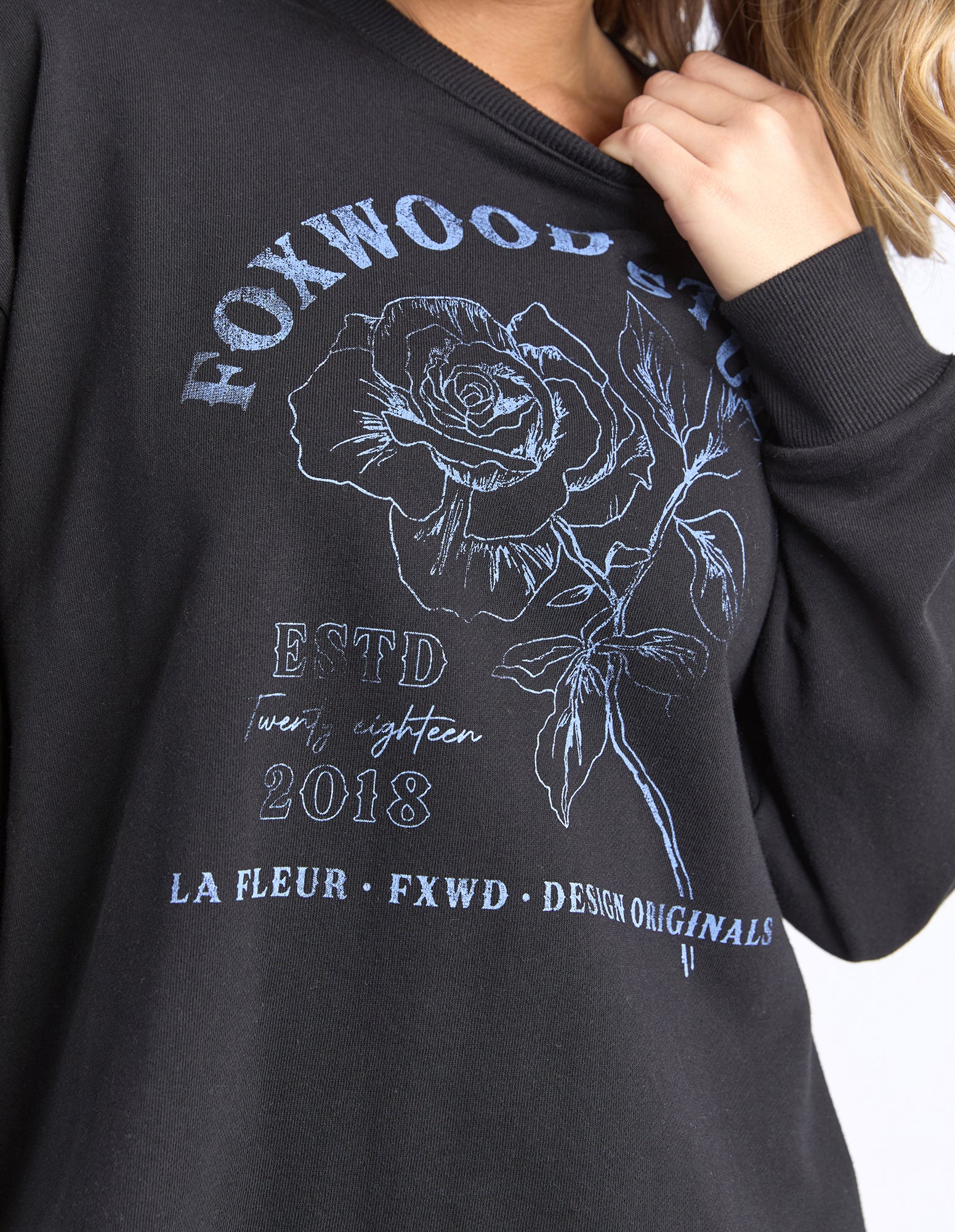 Foxwood La Fleur Crew Black - Image 4