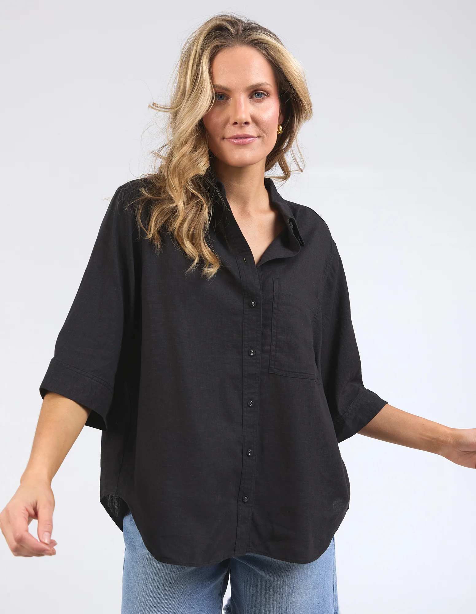 Foxwood Leah Shirt Black