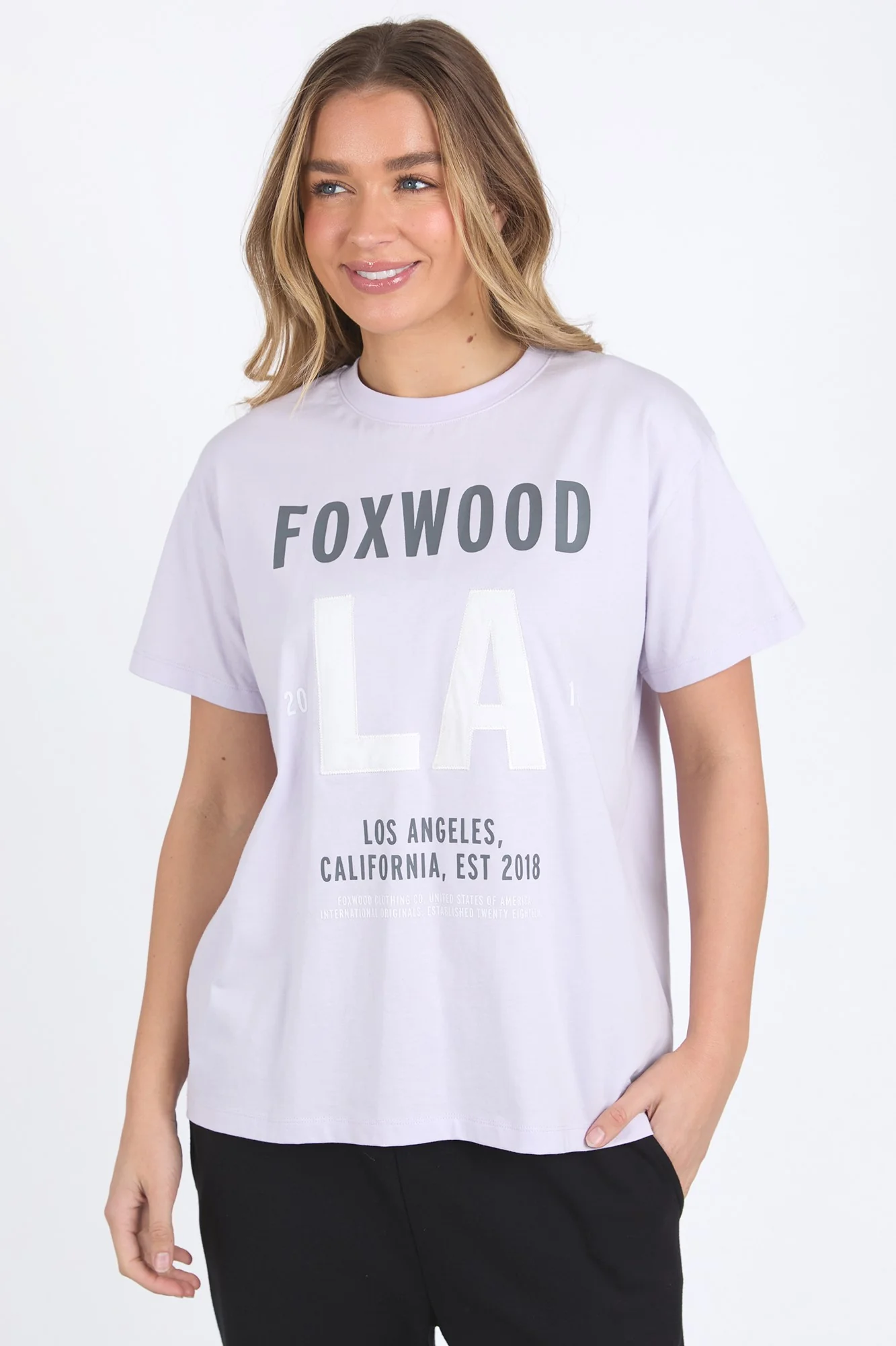 Foxwood Los Angeles Tee Lavender - Image 2
