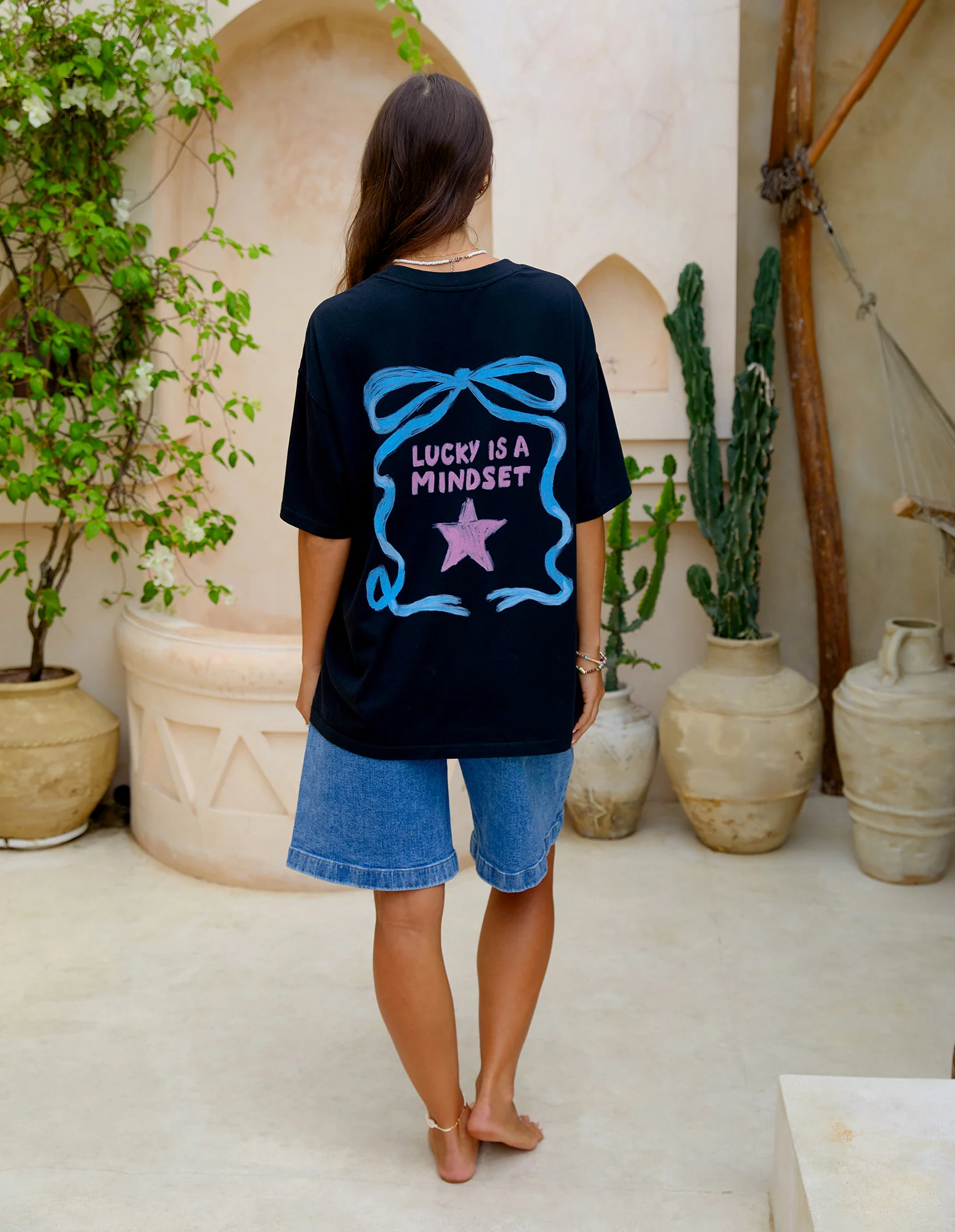 Foxwood Lucky Star Tee Washed Black - Image 11