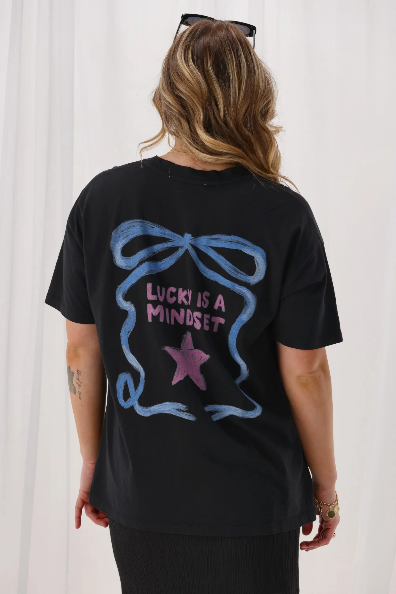 Foxwood Lucky Star Tee Washed Black - Image 12