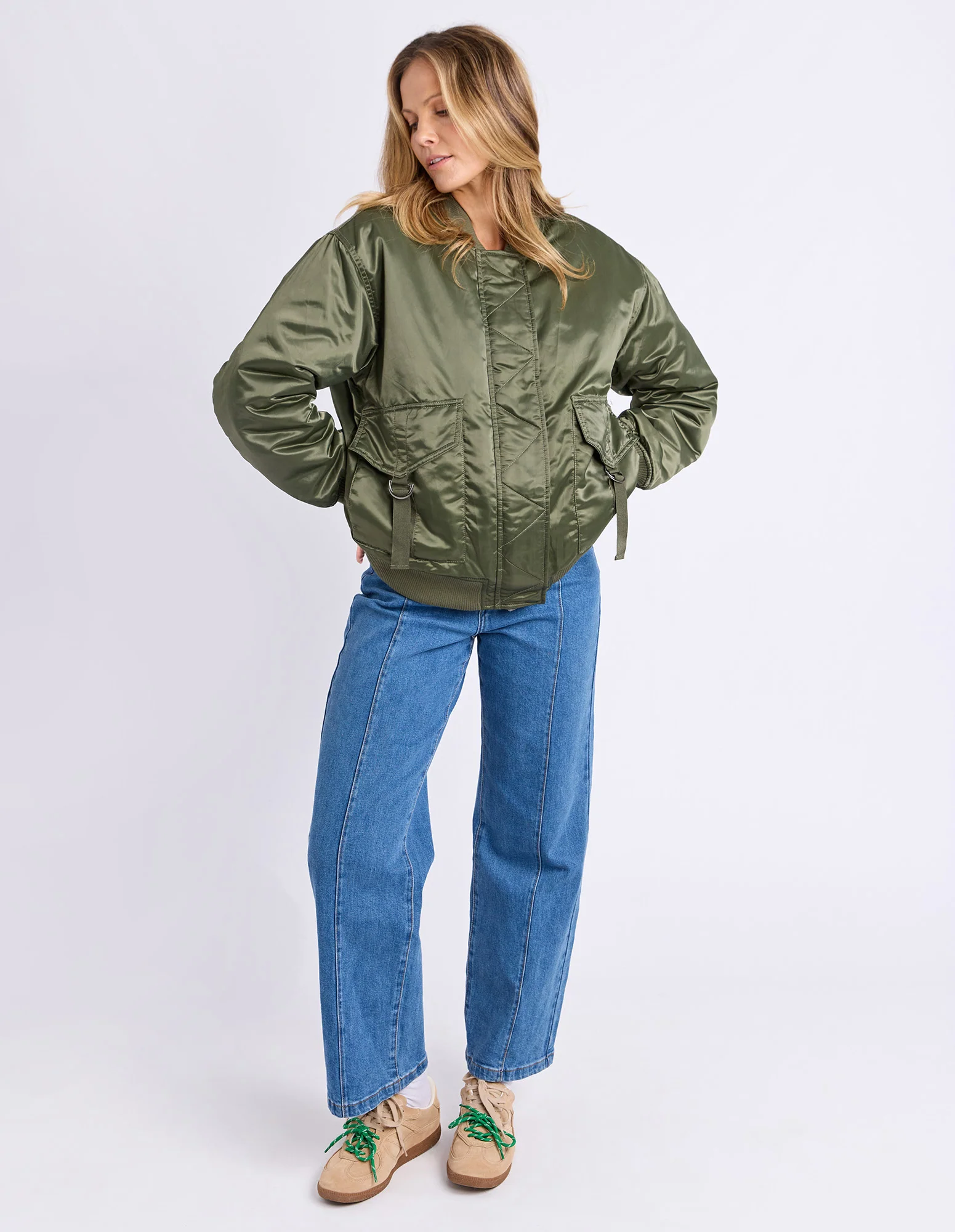 Foxwood Lucy Bomber Khaki - Image 4