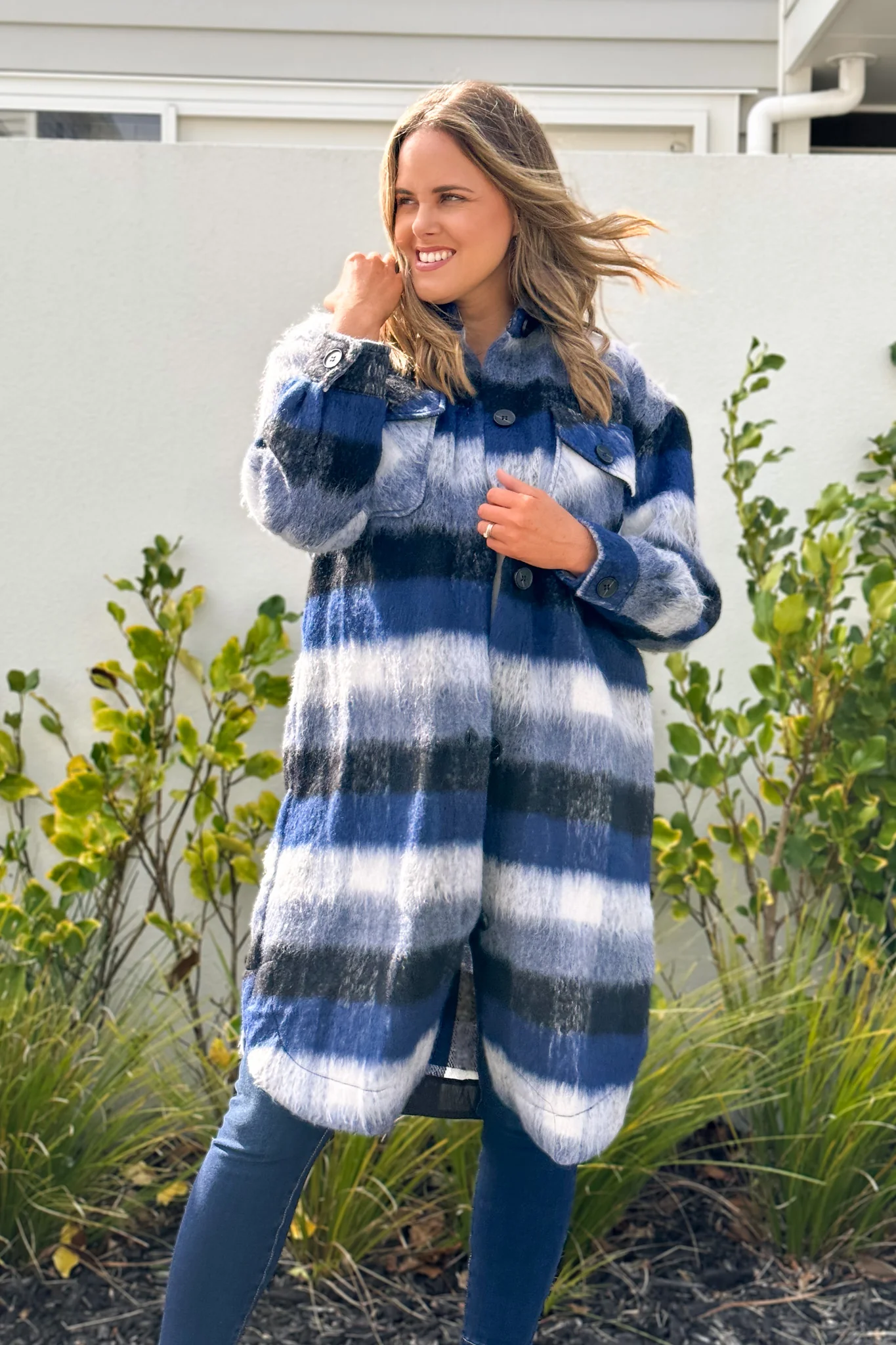 Foxwood Nellie Jacket Blue Check