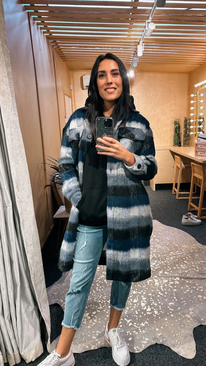 Foxwood Nellie Jacket Blue Check - Image 3