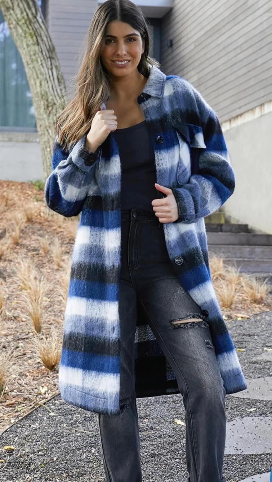 Foxwood Nellie Jacket Blue Check - Image 7