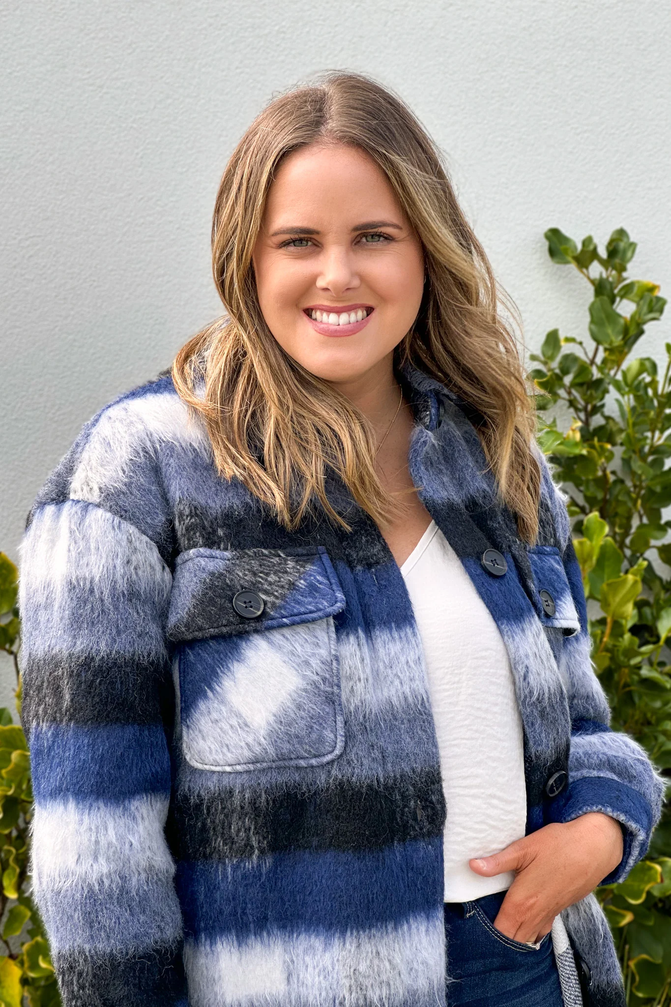 Foxwood Nellie Jacket Blue Check - Image 9