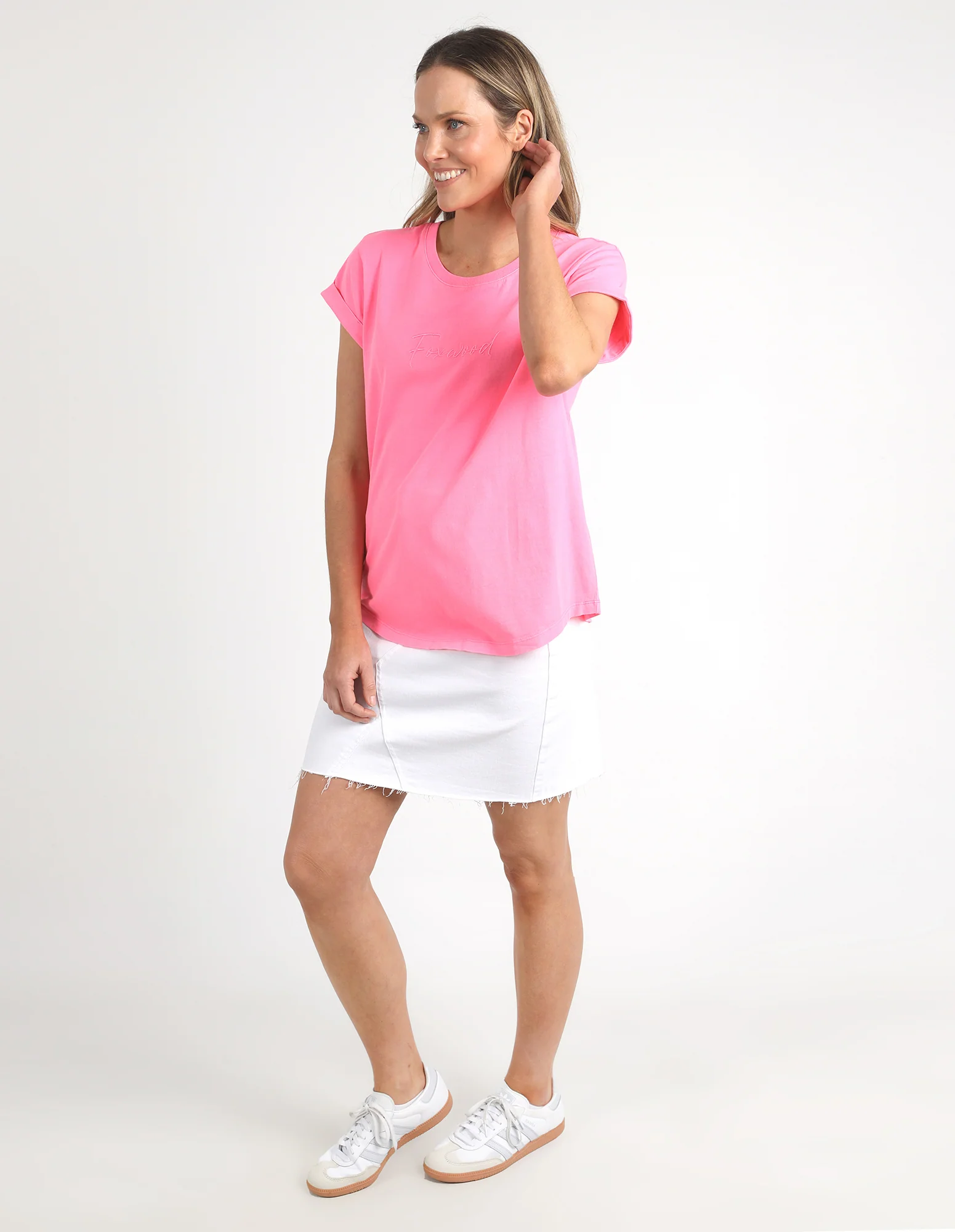 Foxwood Signature Tee Neon Rose - Image 5