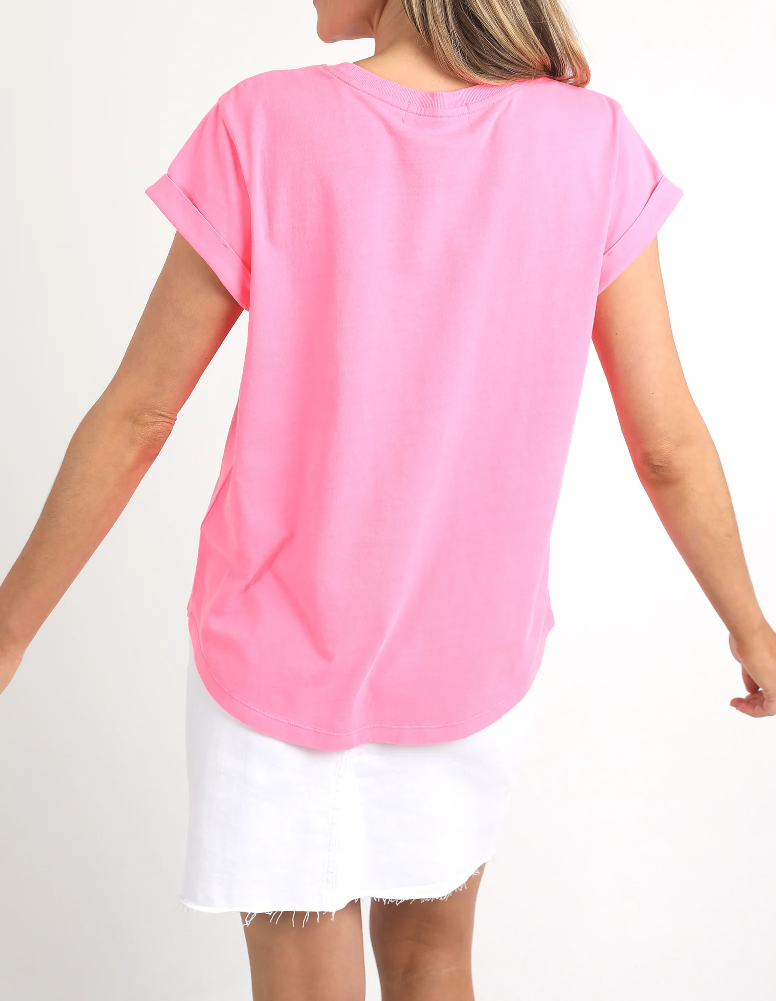 Foxwood Signature Tee Neon Rose - Image 6