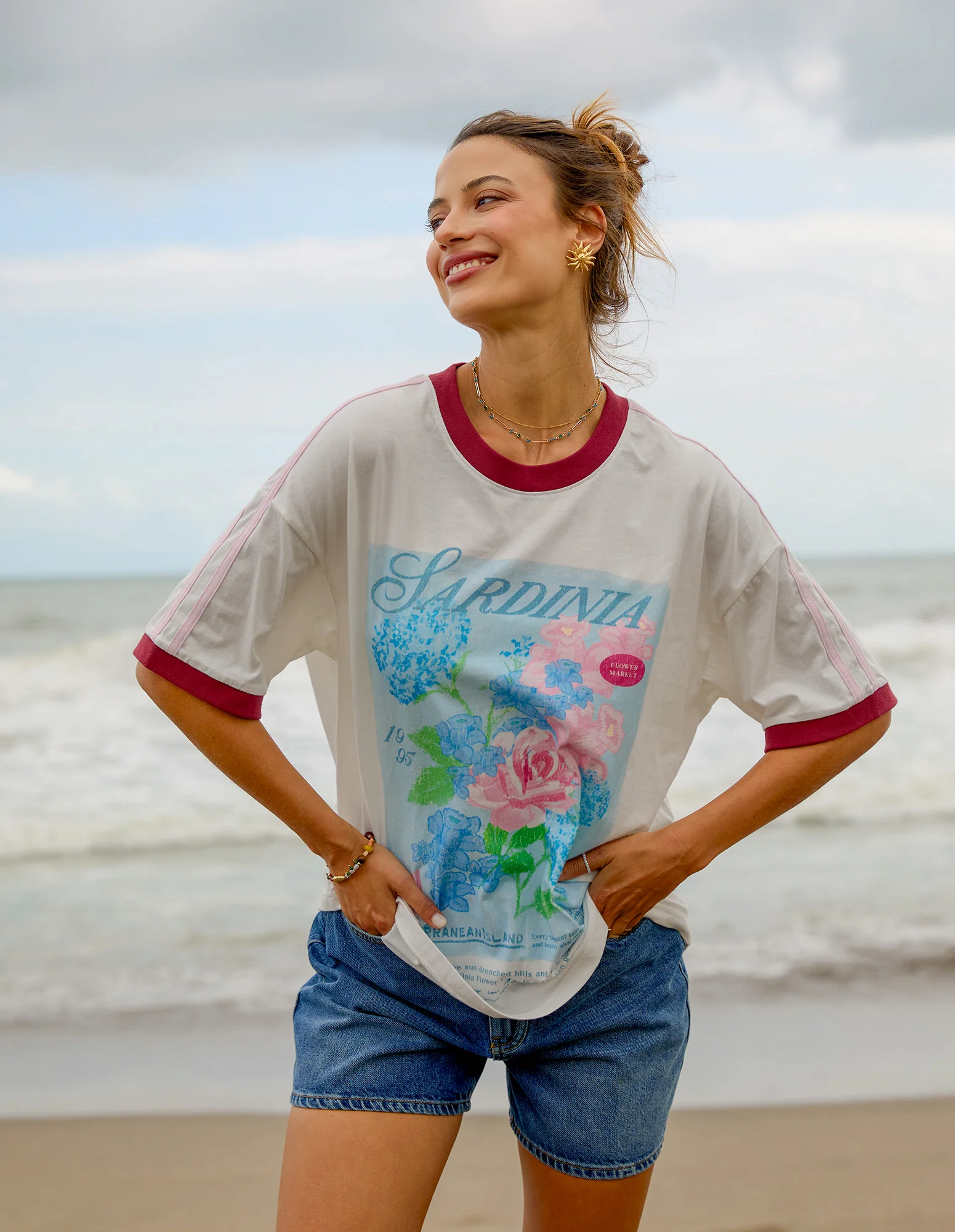 Foxwood Posy Tee White