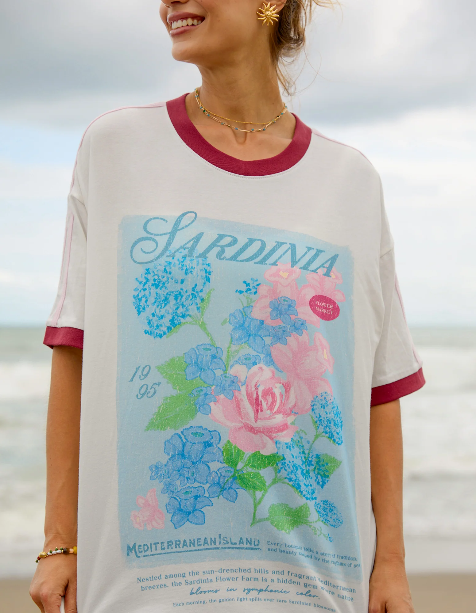 Foxwood Posy Tee White - Image 4