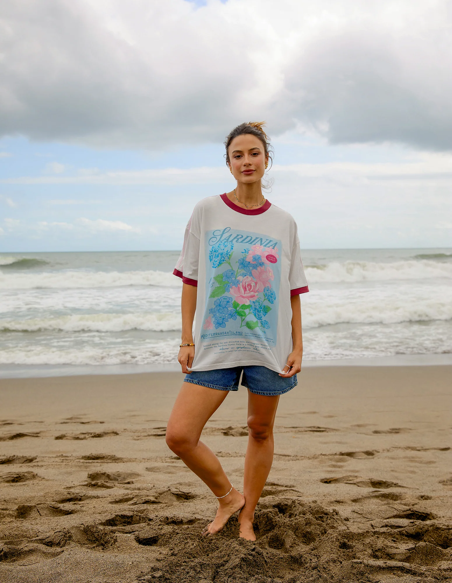 Foxwood Posy Tee White - Image 5