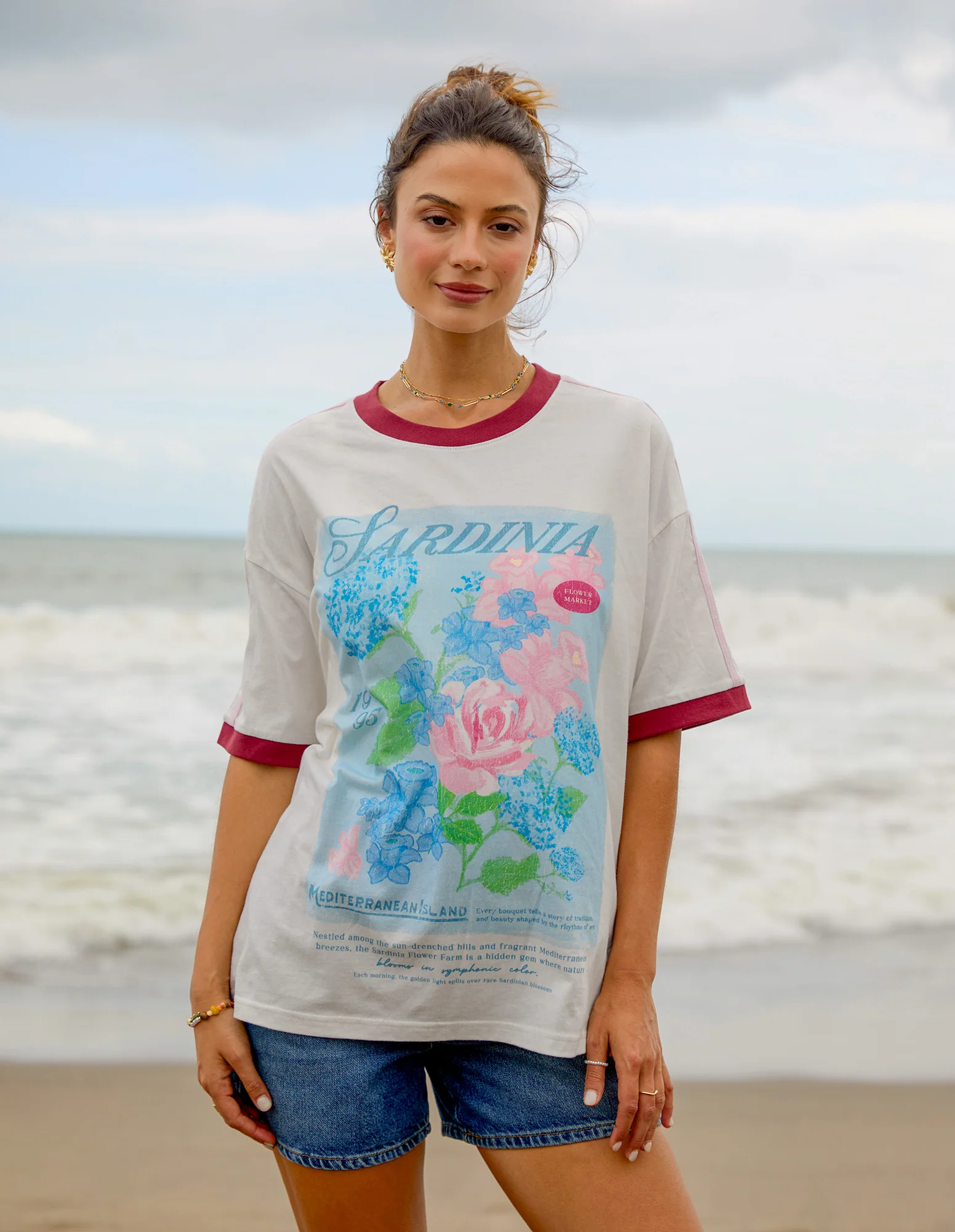 Foxwood Posy Tee White - Image 6