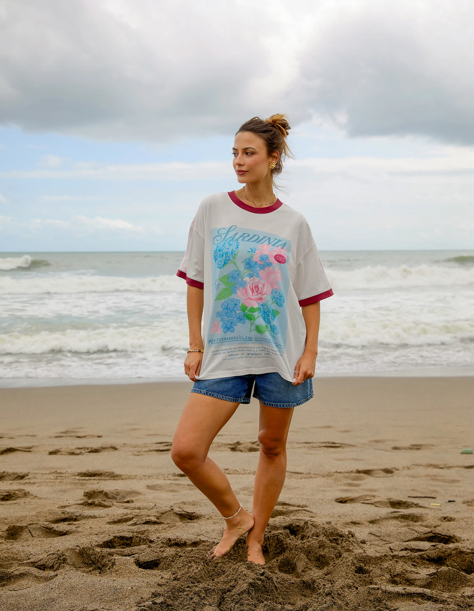 Foxwood Posy Tee White - Image 7