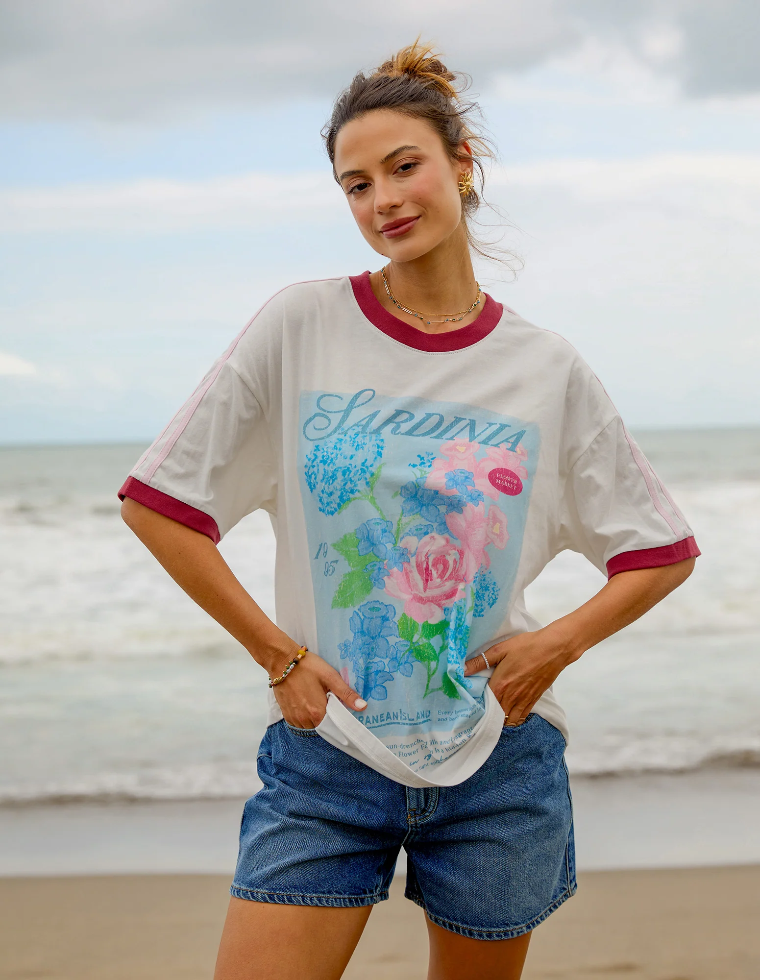 Foxwood Posy Tee White - Image 8