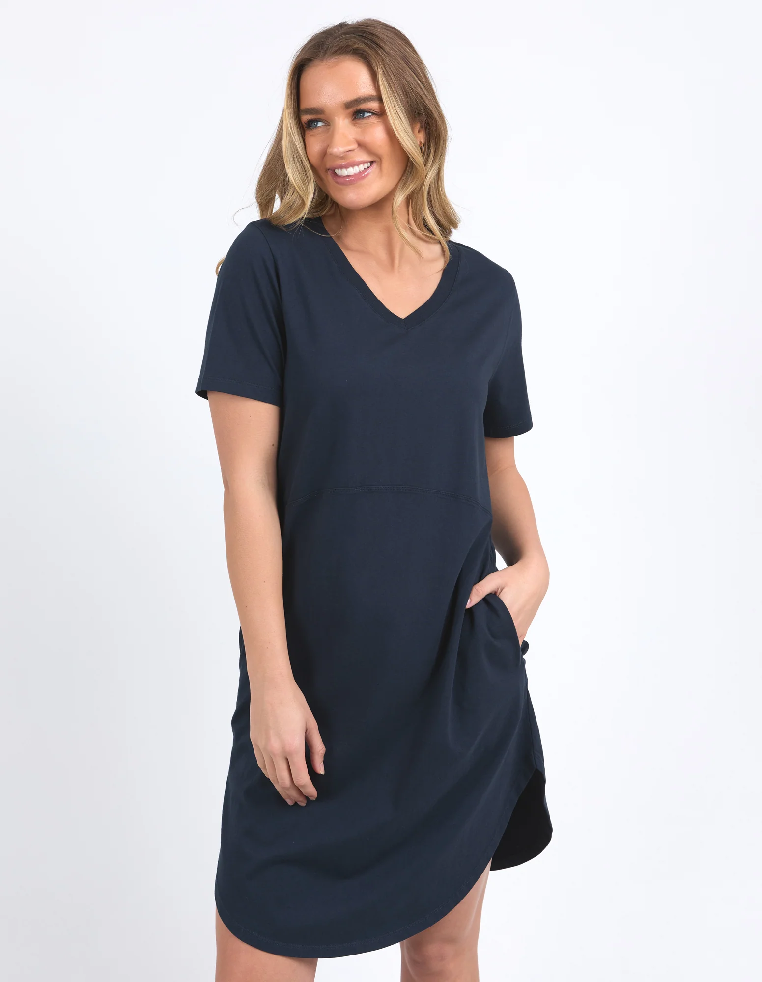 Foxwood Rhoda Vee Dress Dark Sapphire - Image 2