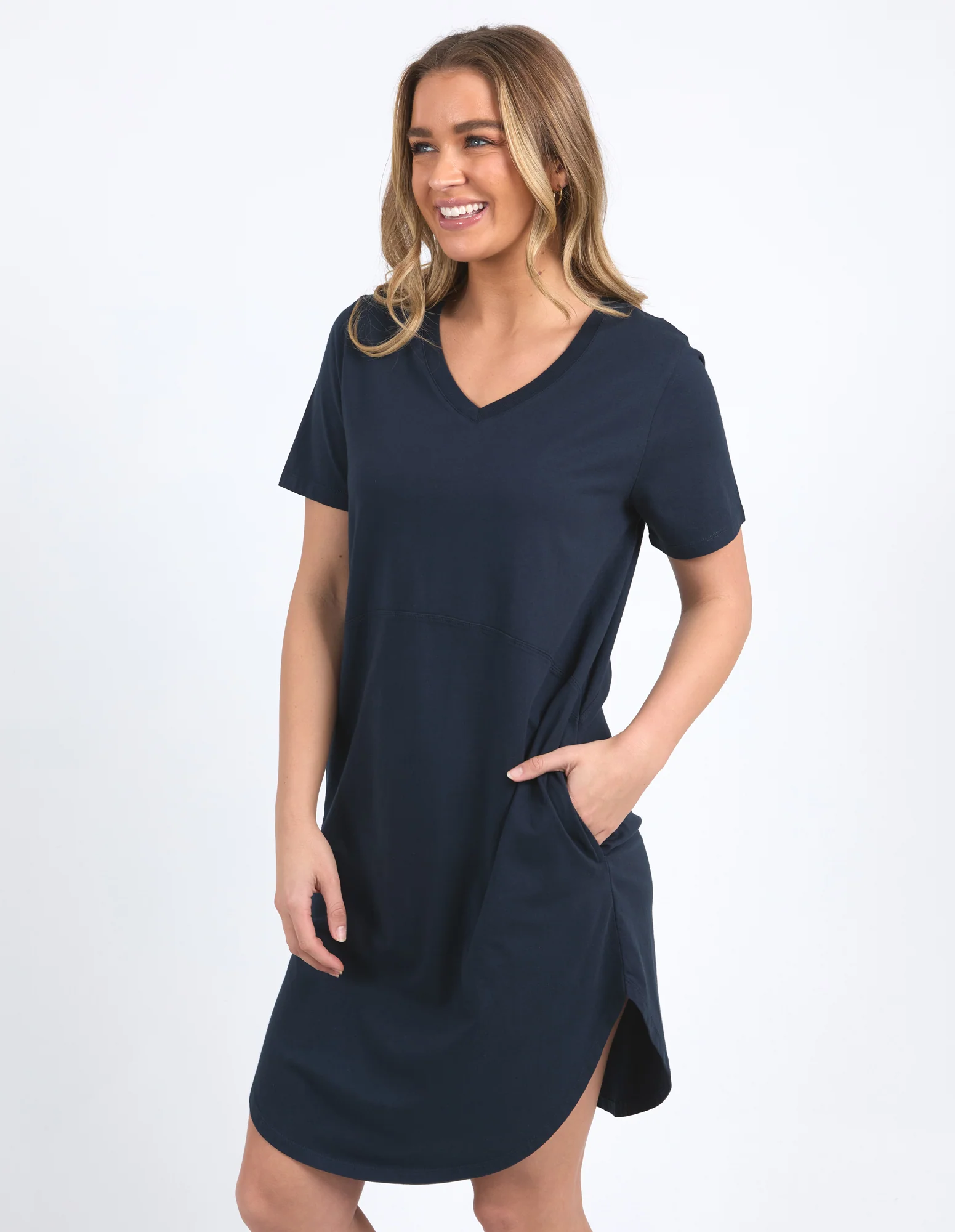 Foxwood Rhoda Vee Dress Dark Sapphire - Image 4
