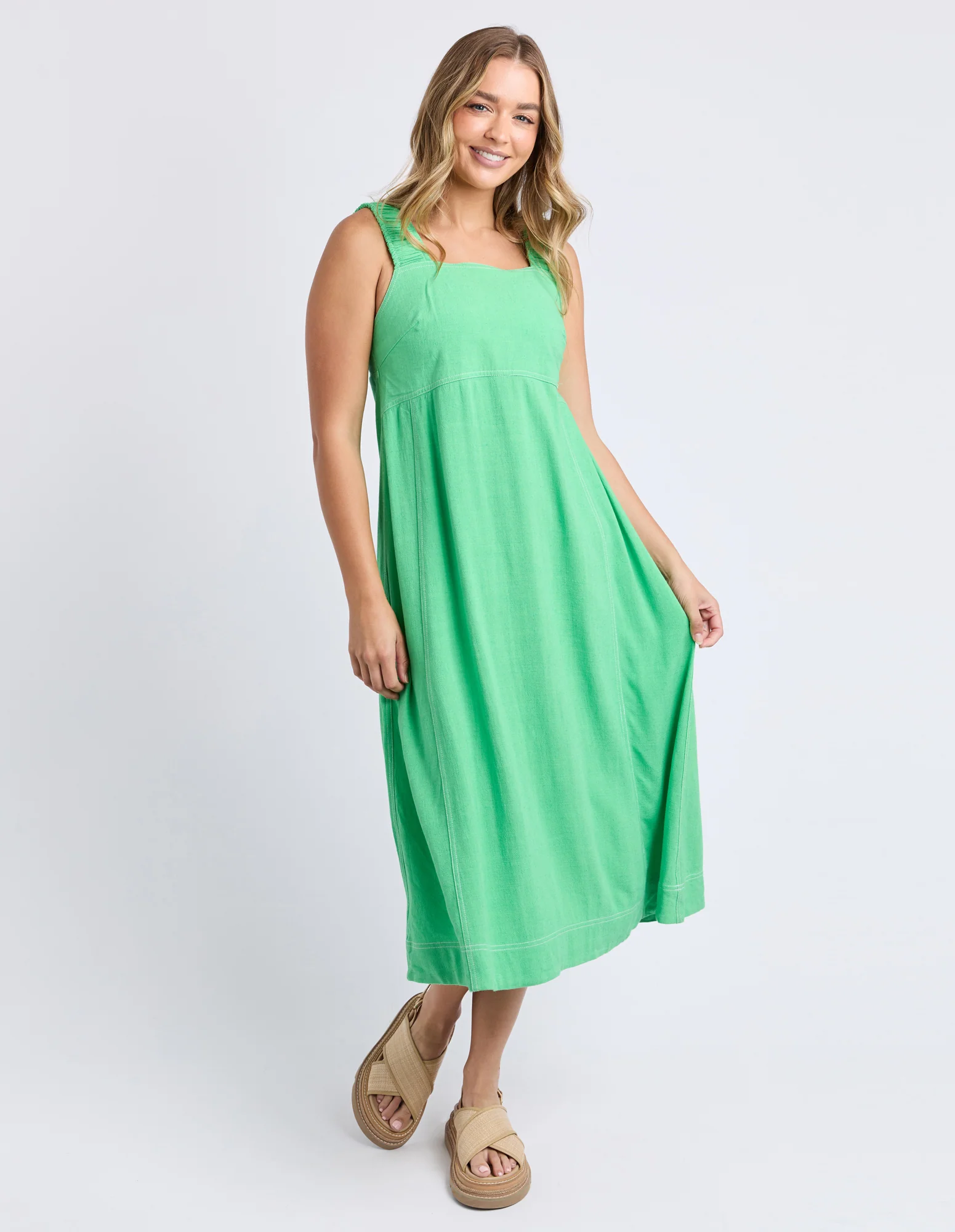 Foxwood Sage Dress Irish Green - Image 3