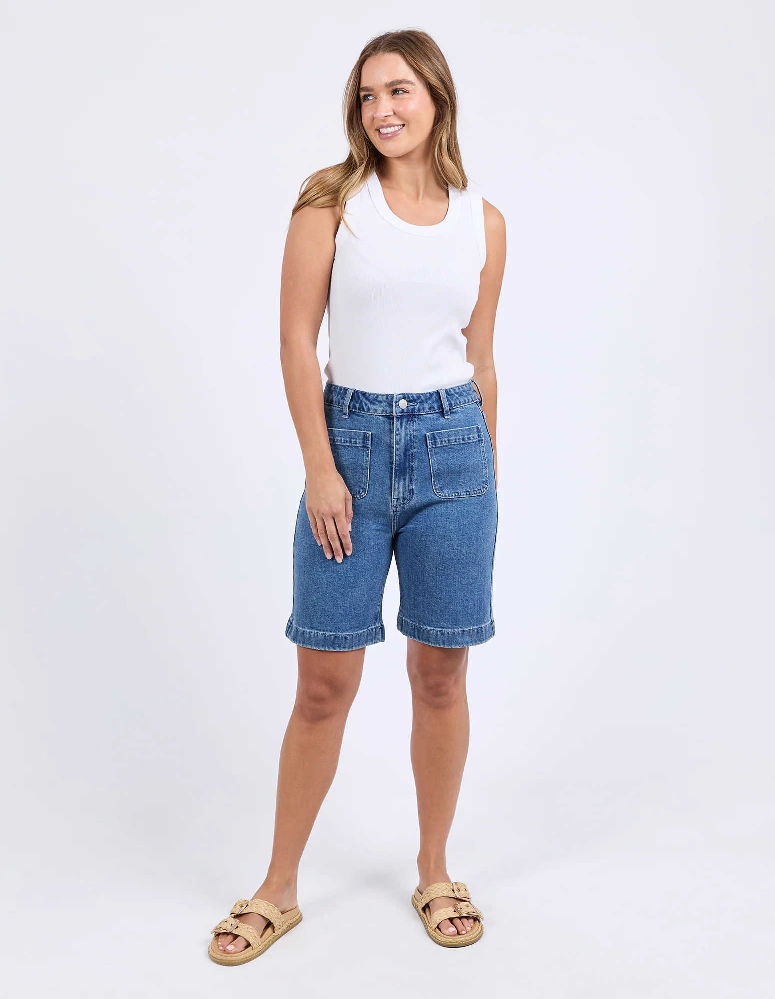 Foxwood Sarah Short Mid Blue - Image 2