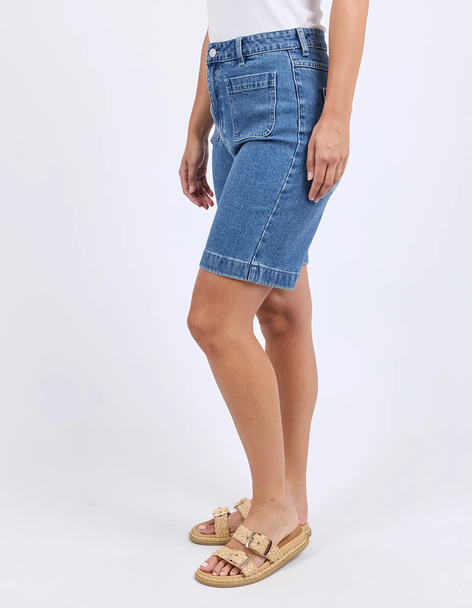 Foxwood Sarah Short Mid Blue - Image 5