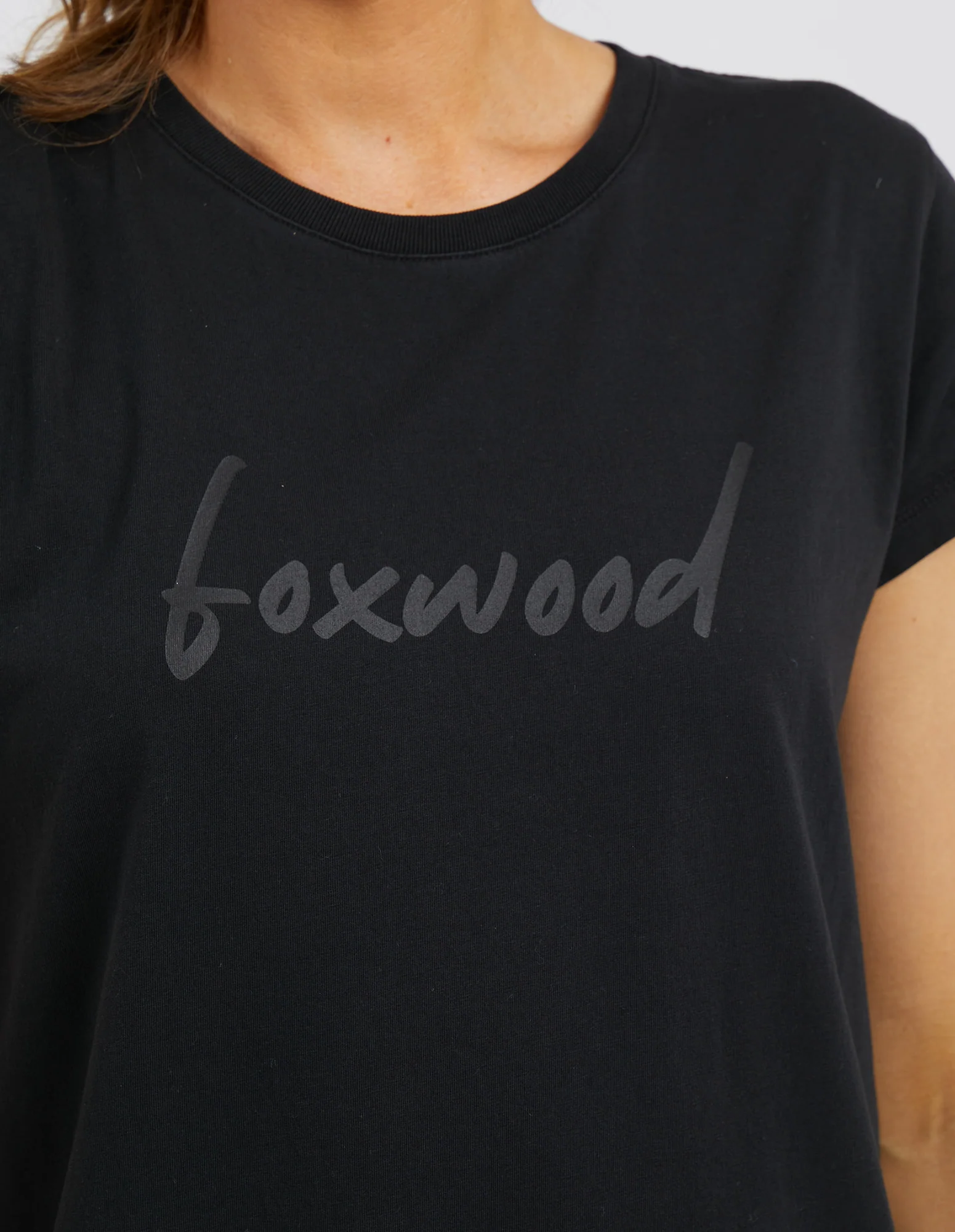 Foxwood Signature Tee Dress Black - Image 3