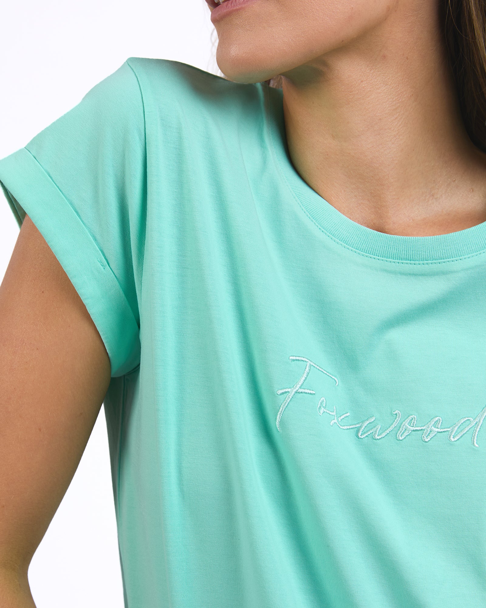 Foxwood Signature Tee Neon Mint - Image 6