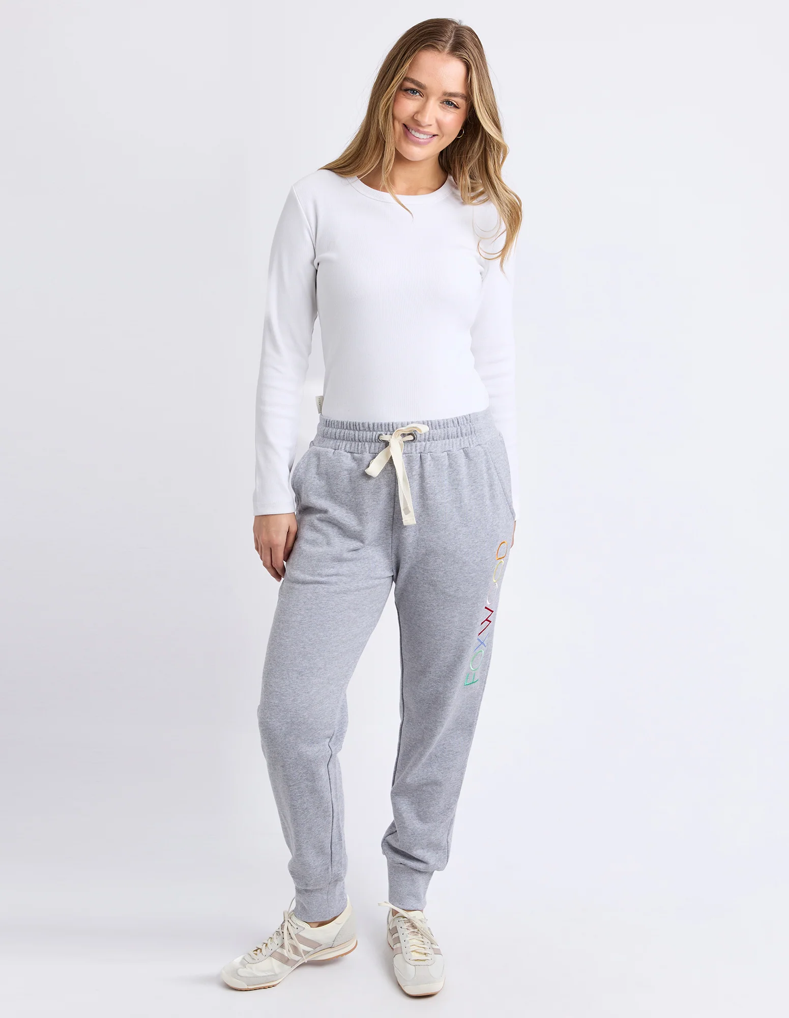 Foxwood Simplified Confetti Track Pant Grey Marle - Image 2