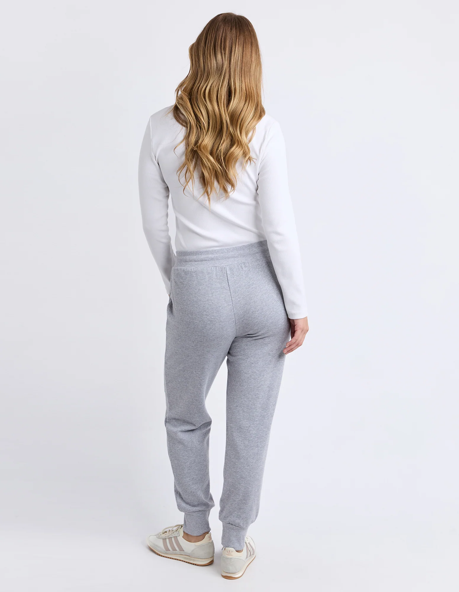 Foxwood Simplified Confetti Track Pant Grey Marle - Image 7