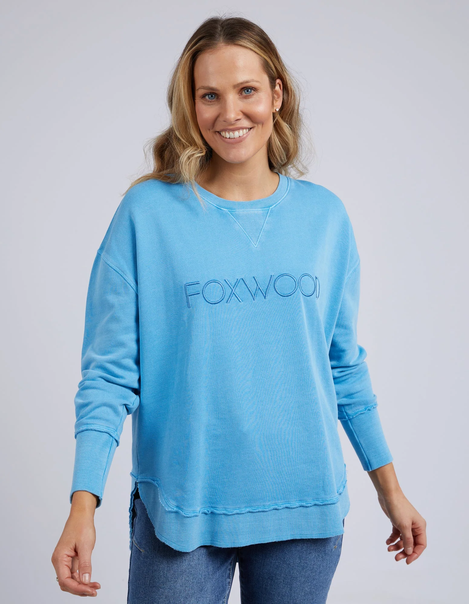 Foxwood Simplified Crew Bright Blue - Image 4