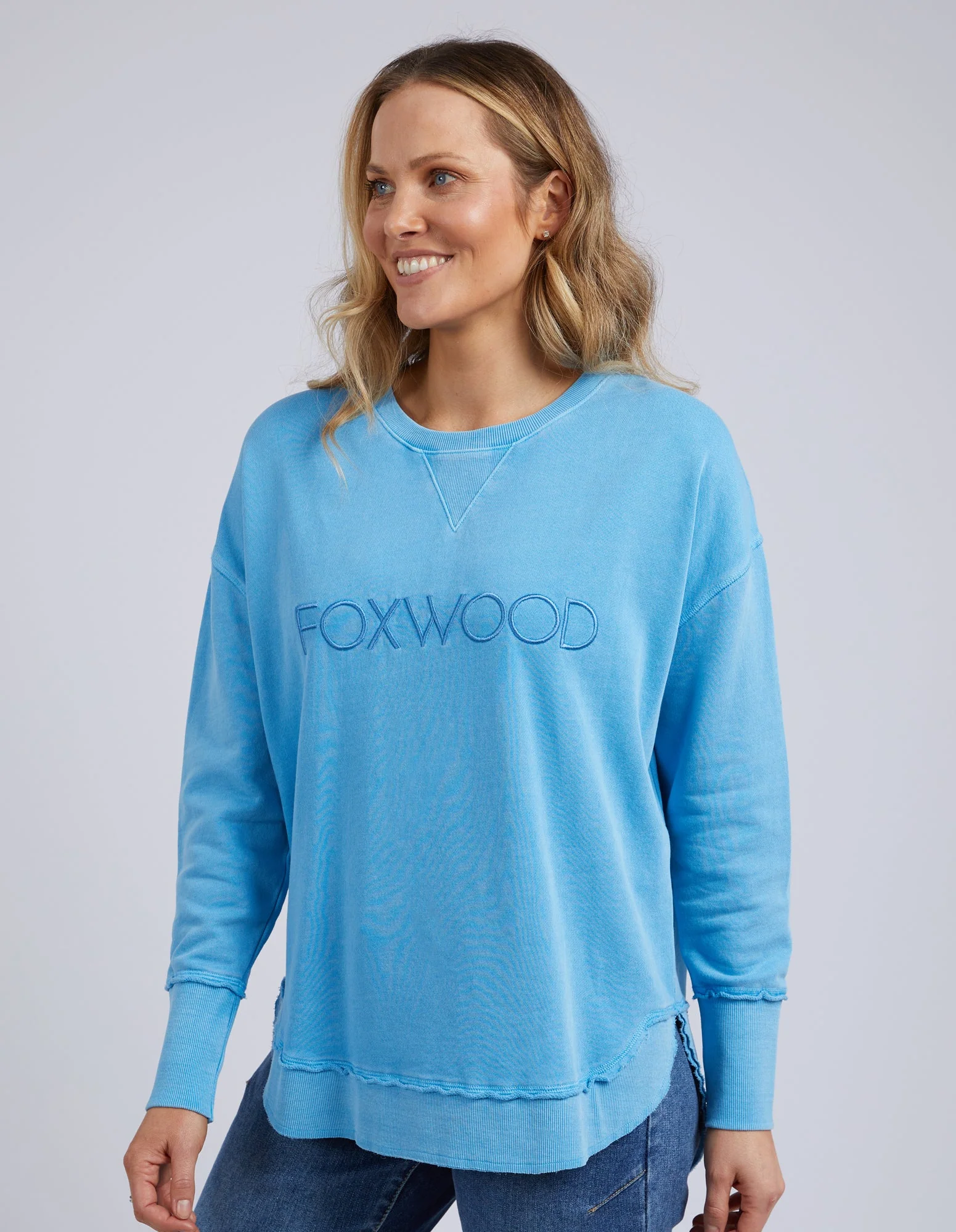 Foxwood Simplified Crew Bright Blue - Image 7