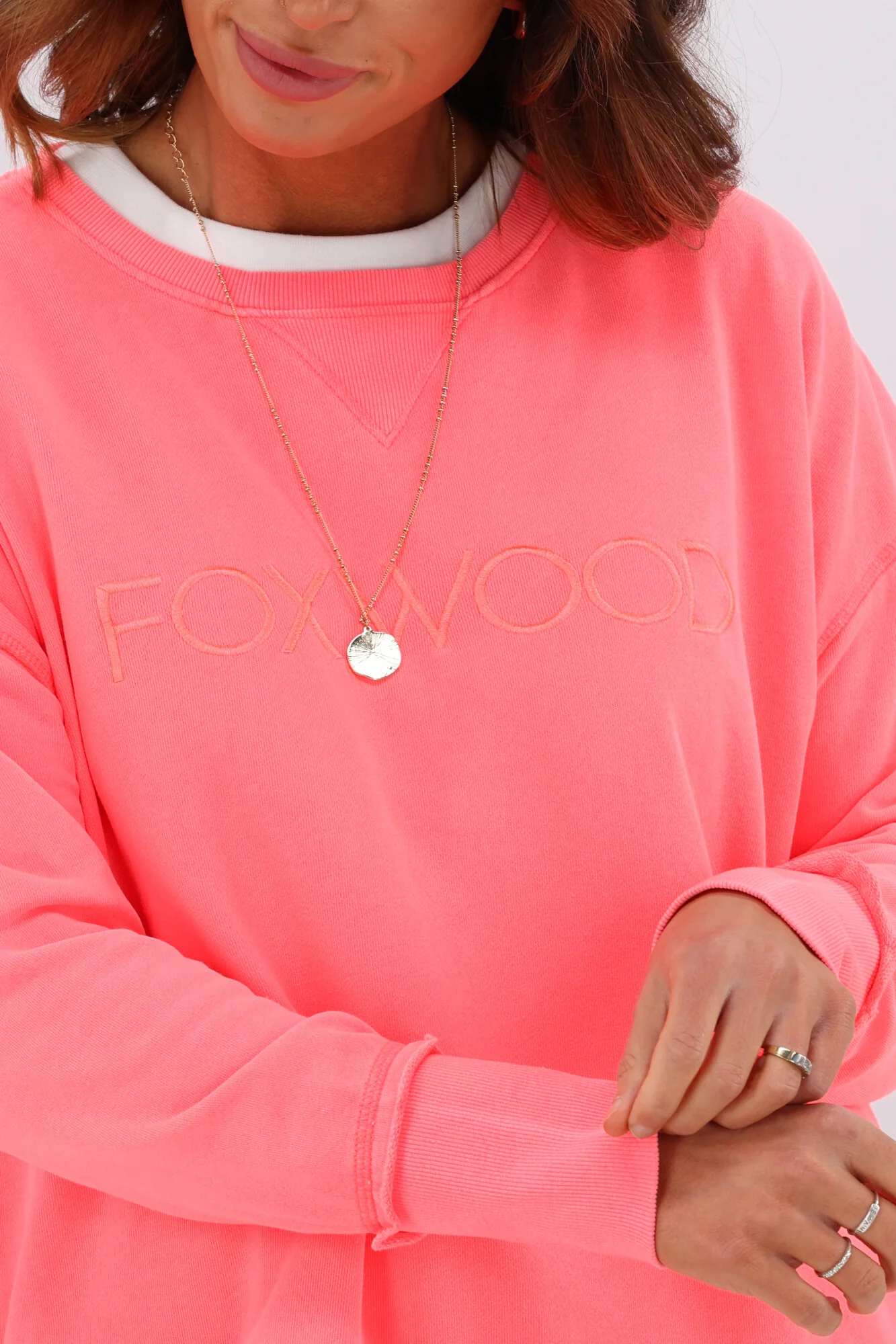 Foxwood Simplified Crew Neon Pink - Image 5
