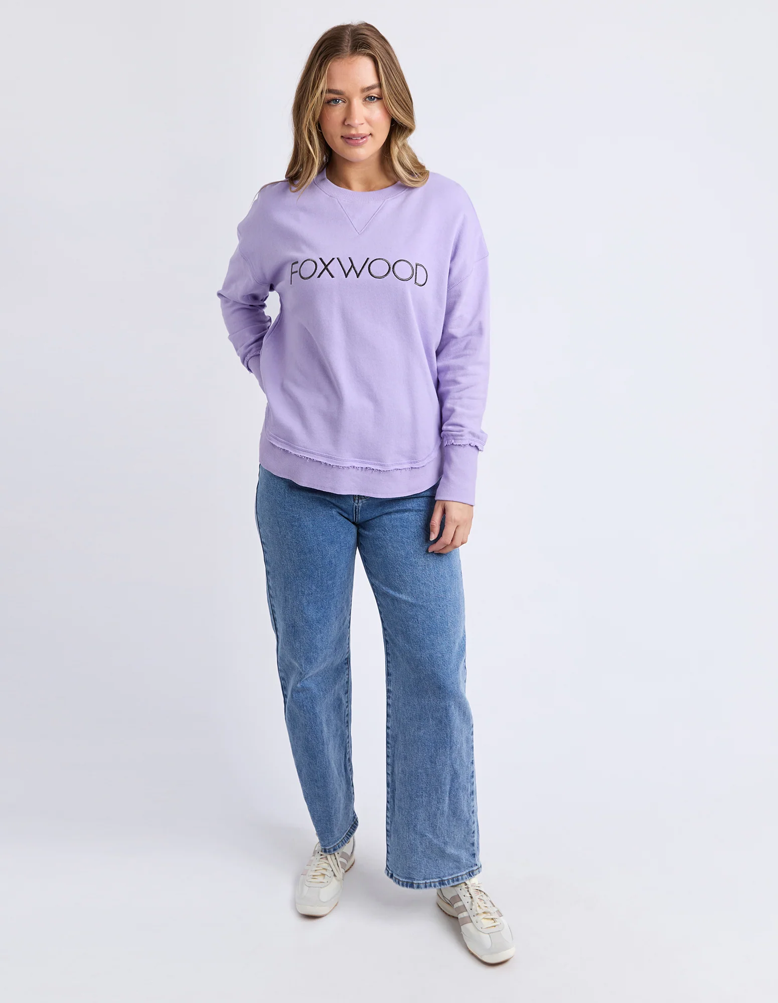 Foxwood Simplified Metallic Crew Lavender - Image 3