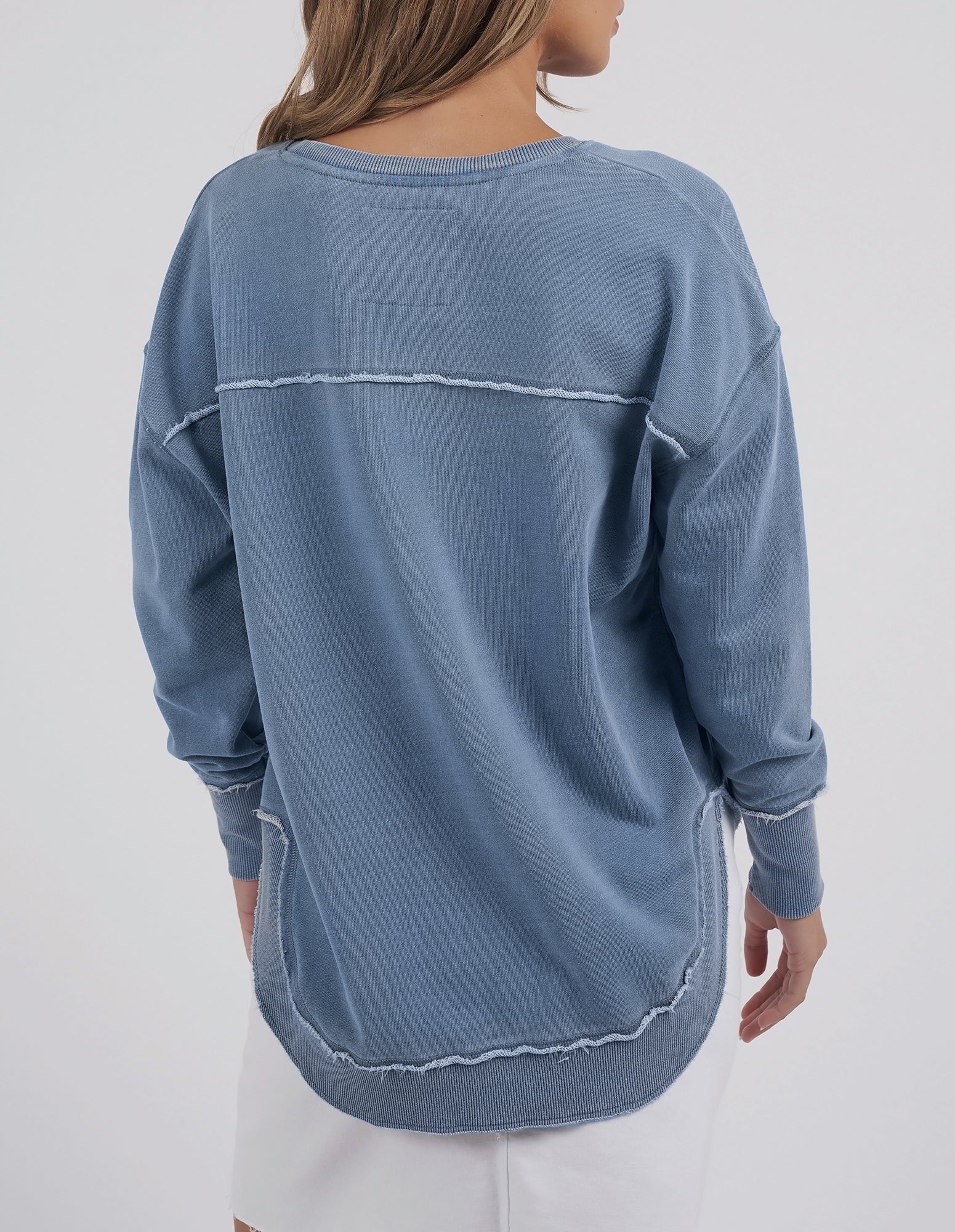 Foxwood Washed Simplified Crew Blue - Image 7