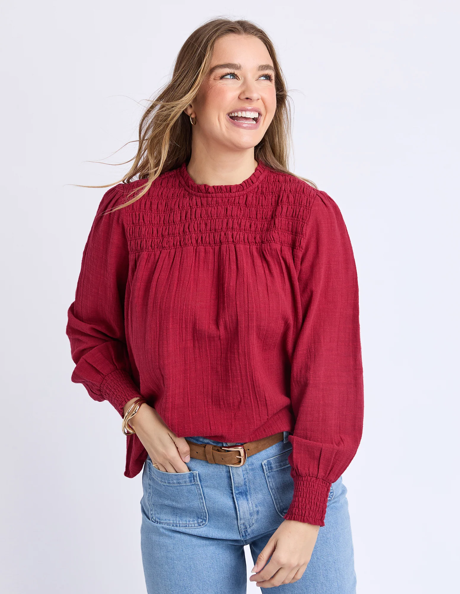 Foxwood Whitney Top Rhubarb Red