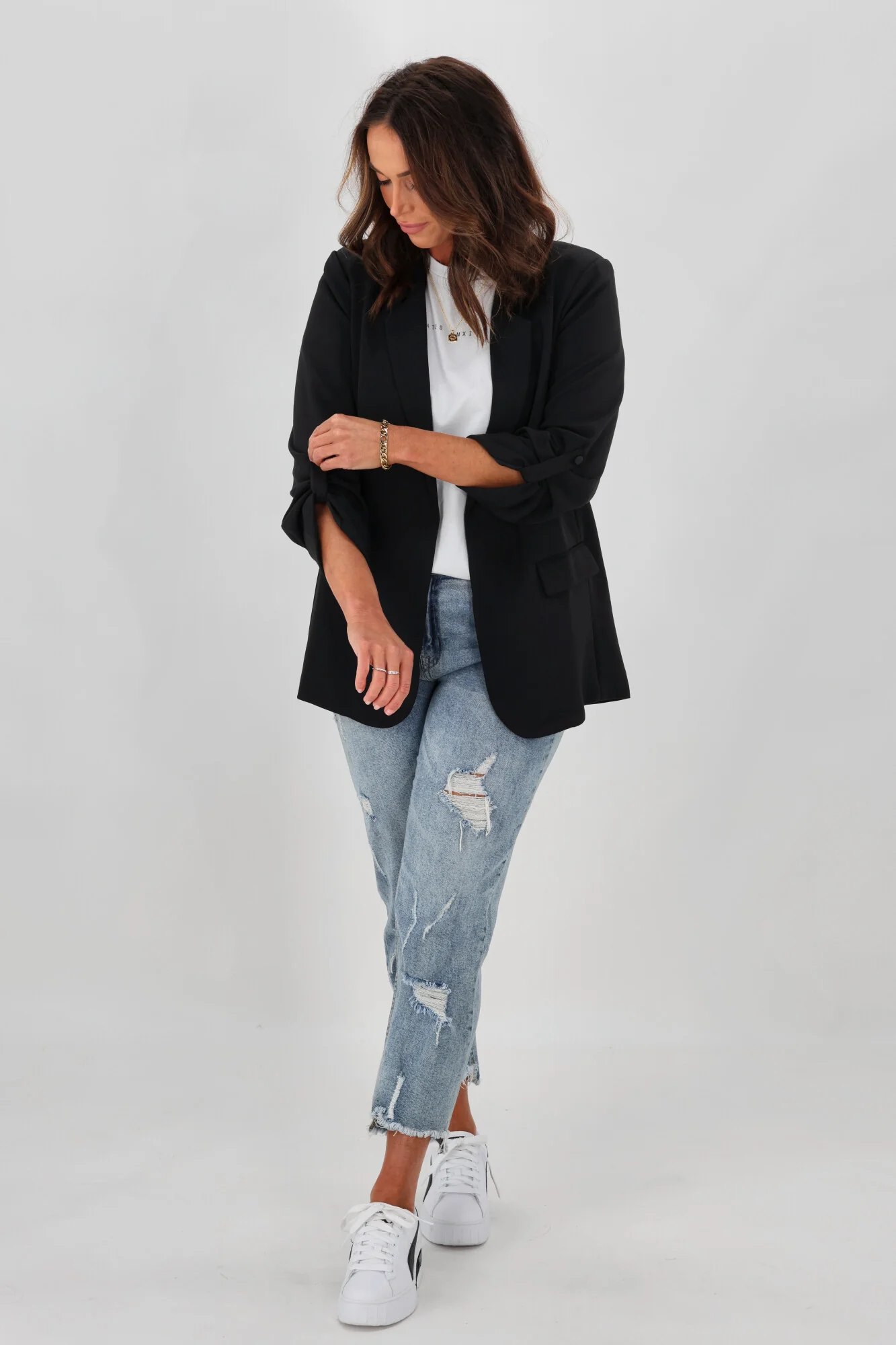 Gloss by Shine On Leone Blazer Black - Image 6