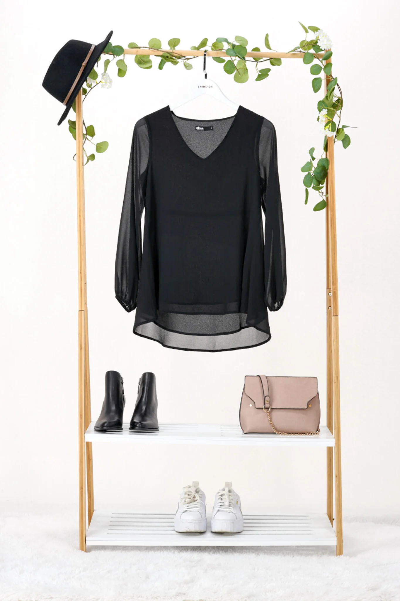 Gloss by Shine On Melli Flared Top Black - Image 5